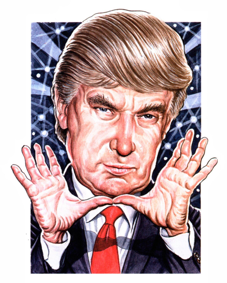 Donald Trump color illustration Feb 23 2004 Fortune magazine issue