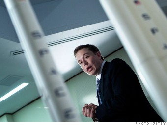 WASHINGTON - APRIL 5: during a news conference at the National Press Club April 5, 2011 in Washington, DC. Elon Musk, CEO of Space Exploration Technologies Corp (SpaceX) and Tesla Motors, held the news conference to announce SpaceX's Falcon Heavy rocket which could complete missions to the International Space Station and Moon and should be ready for use by the end of 2012. (Photo by Brendan Smialowski/Getty Images)