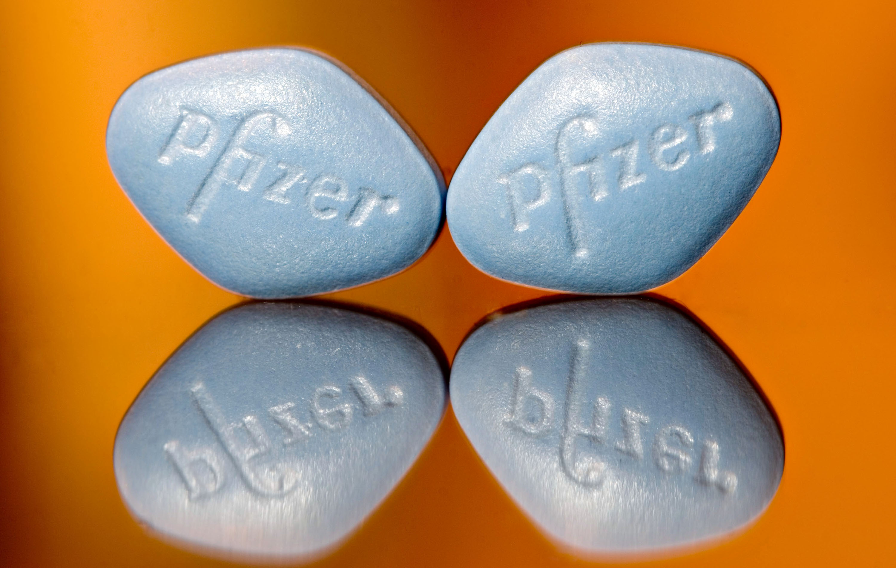 Tablets of Pfizer's erectile dysfunction drug Viagra are arranged for an illustration at C.O. Bigelow Pharmacy in New York, U.S., on Tuesday, April 15, 2008. Photographer: JB Reed/Bloomberg News