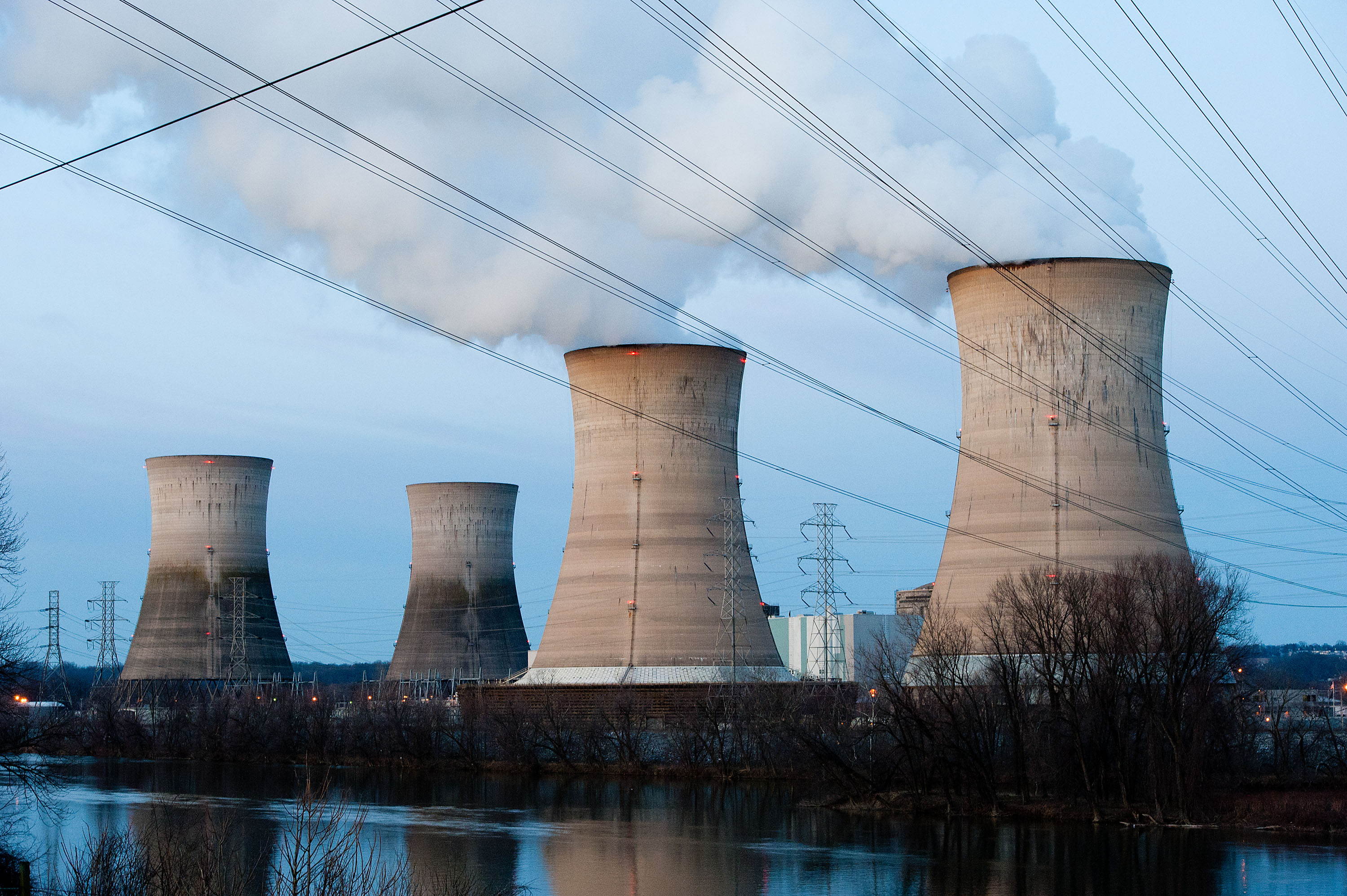 The Three Mile Island Nuclear Plant near Middletown, Pennsylvania. The facility first came online in 1974.