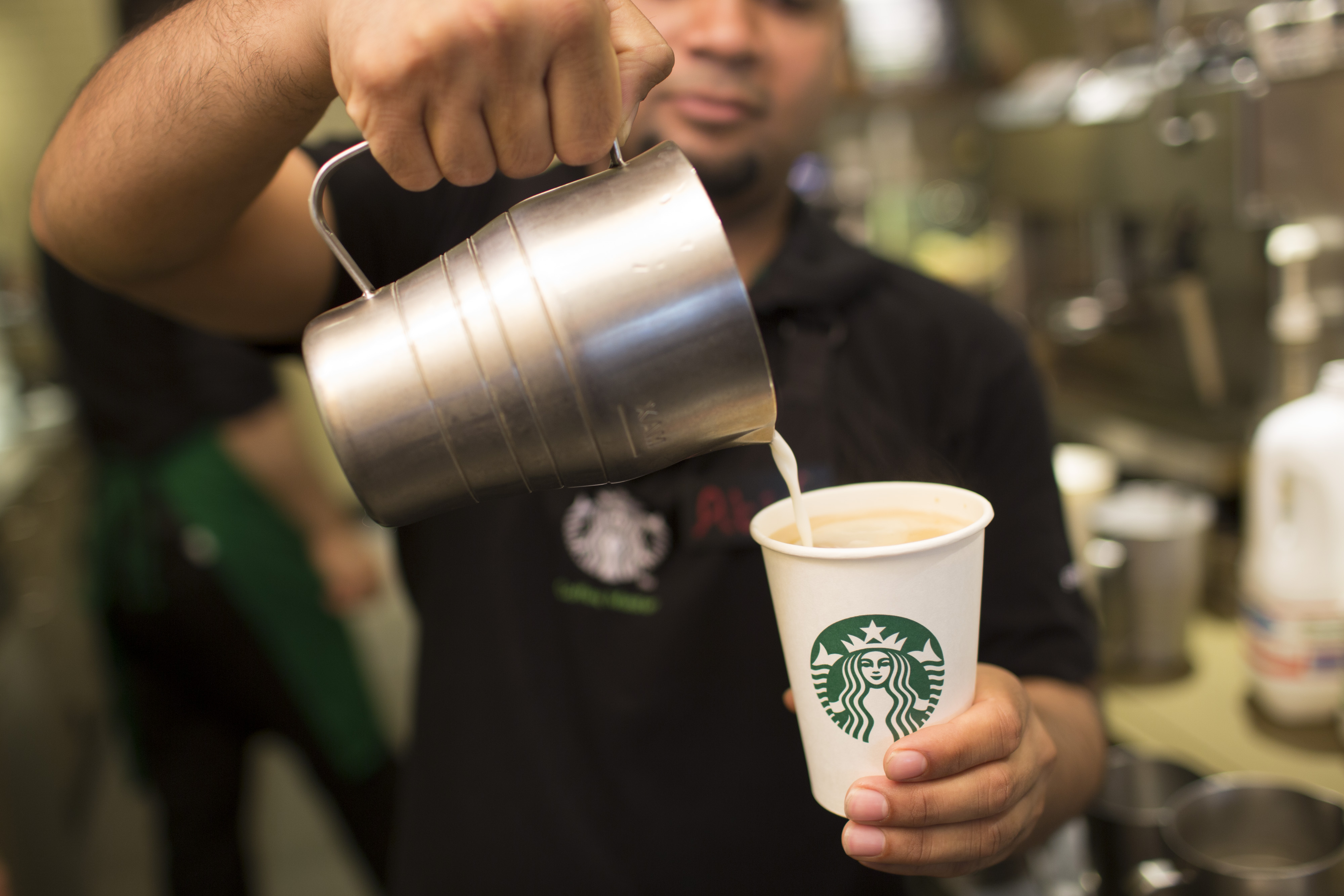 Operations Inside A Starbucks Corp. Coffee Shop