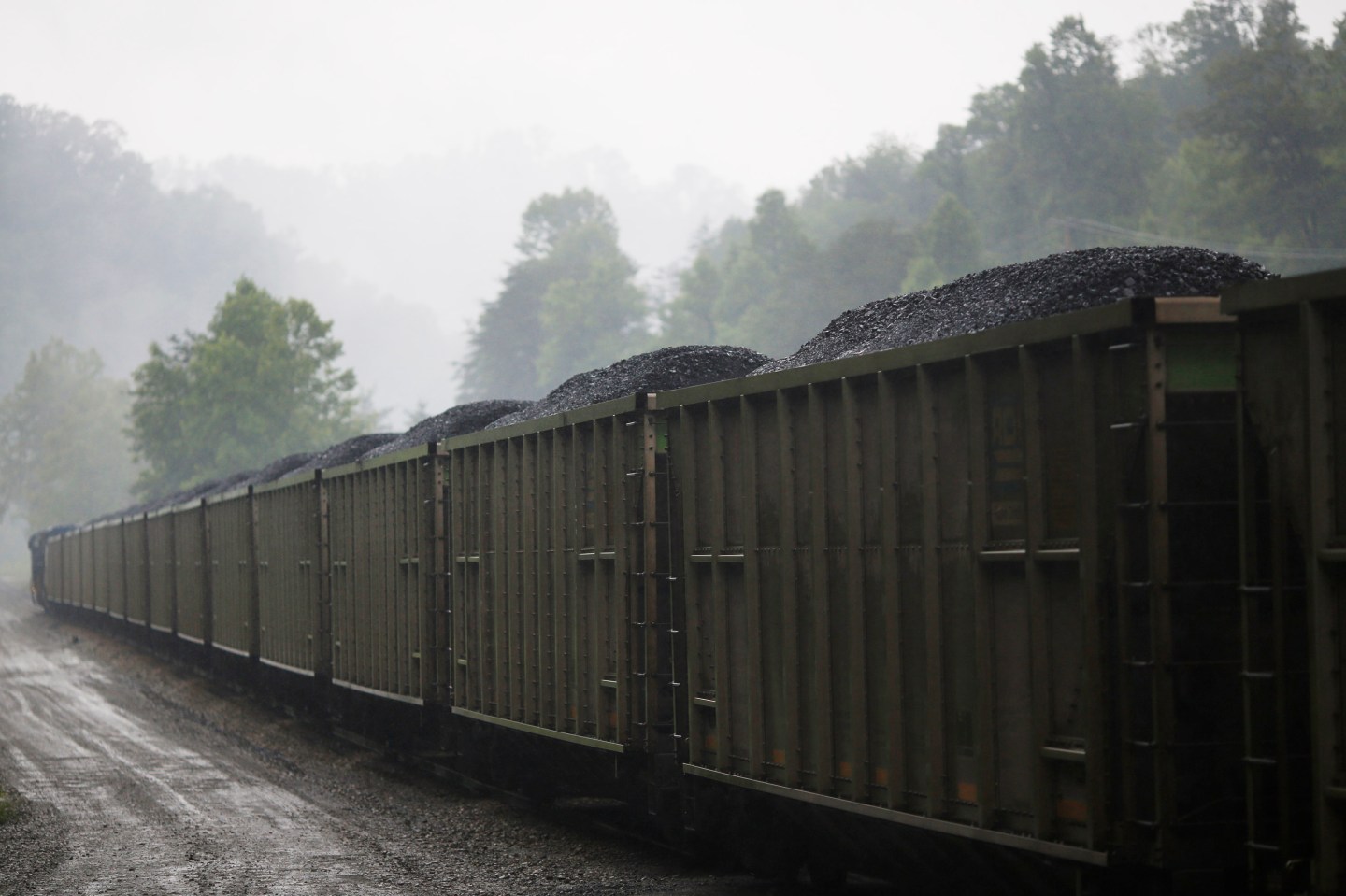 A loaded CSX Transportation coal train.