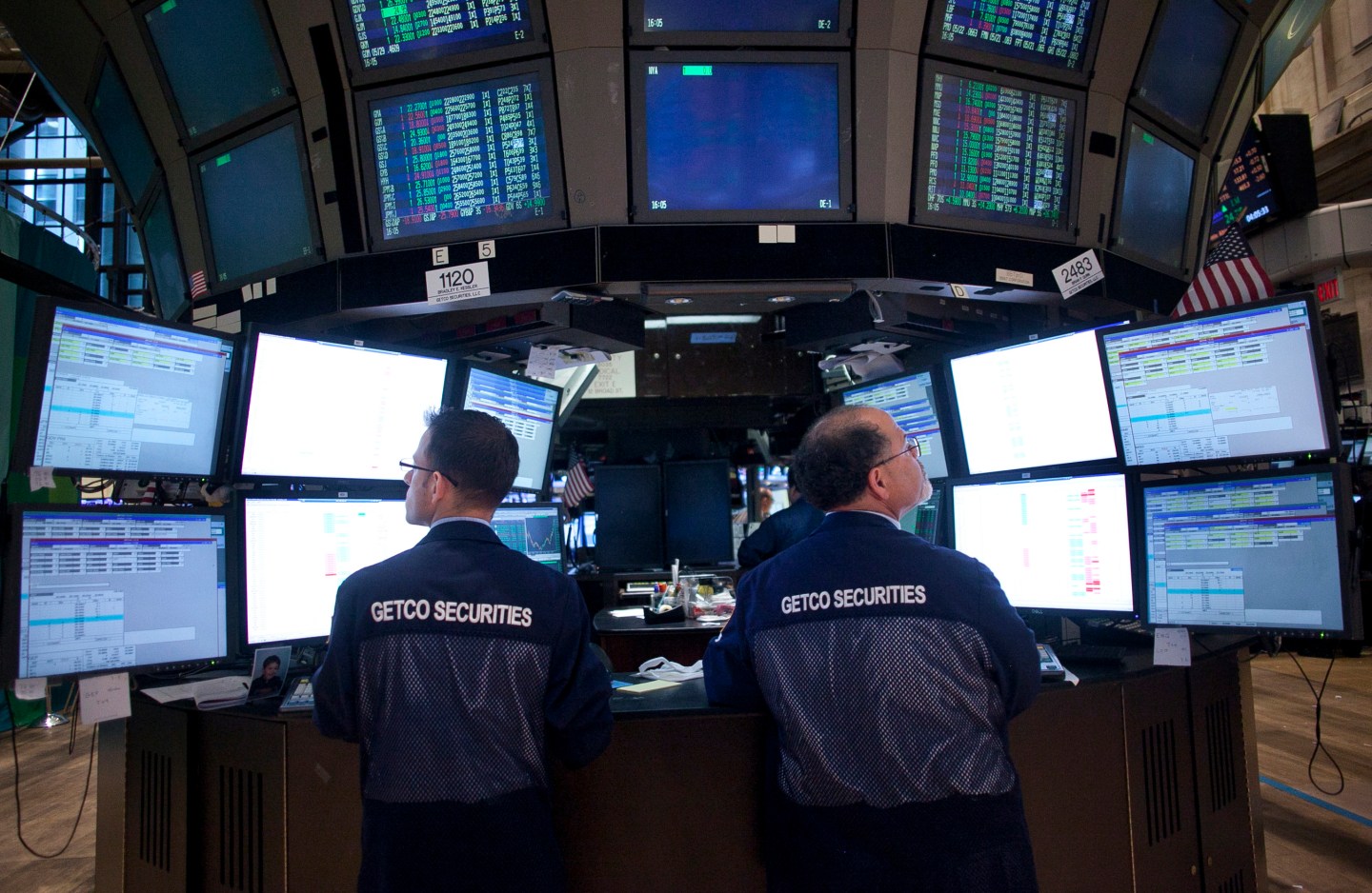 Volatile Trading Day On Wall Street As Fears Over Euro Zone Continue