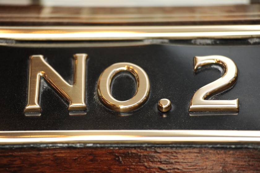 No. 2 plaque