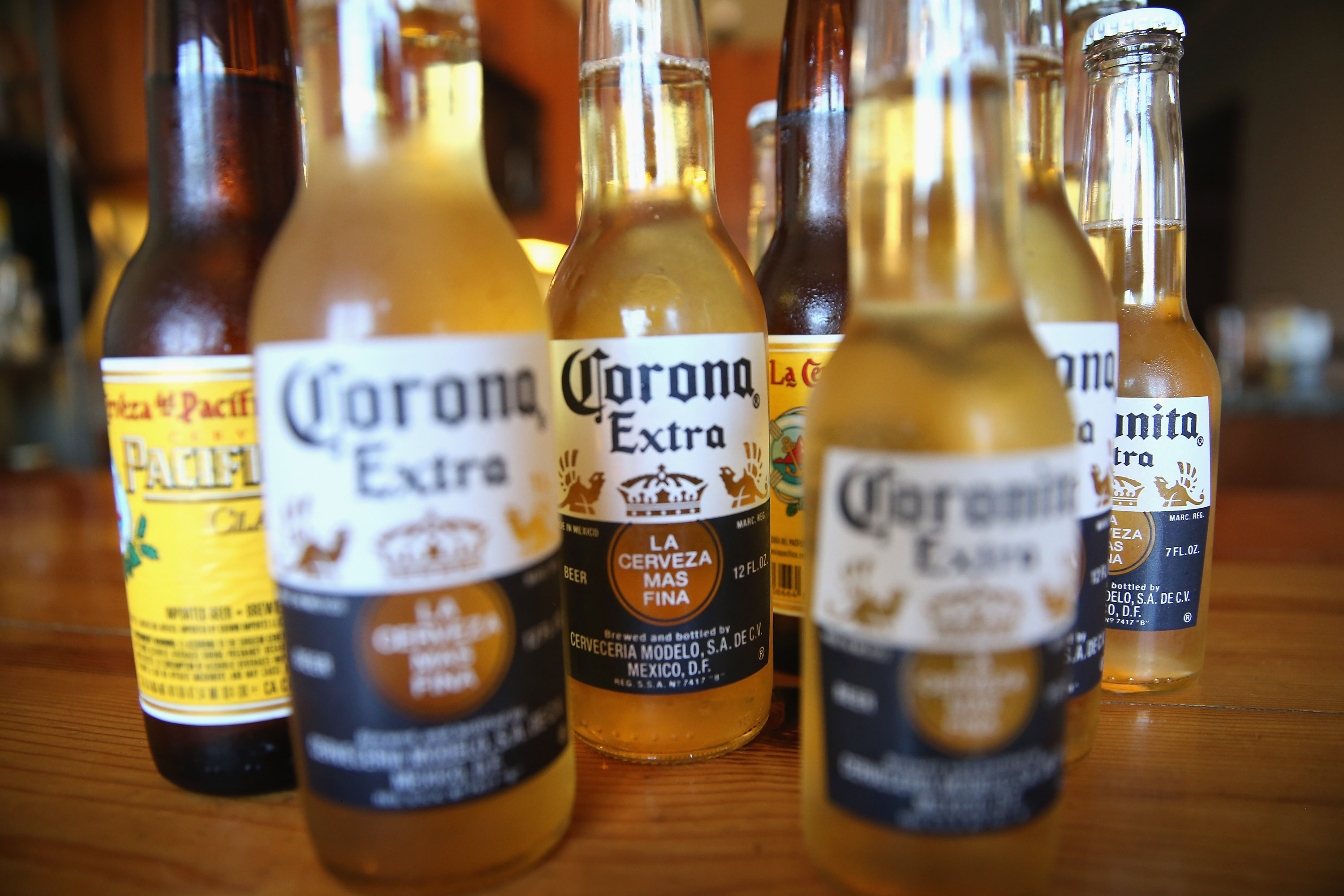 Corona and Pacifico beer.