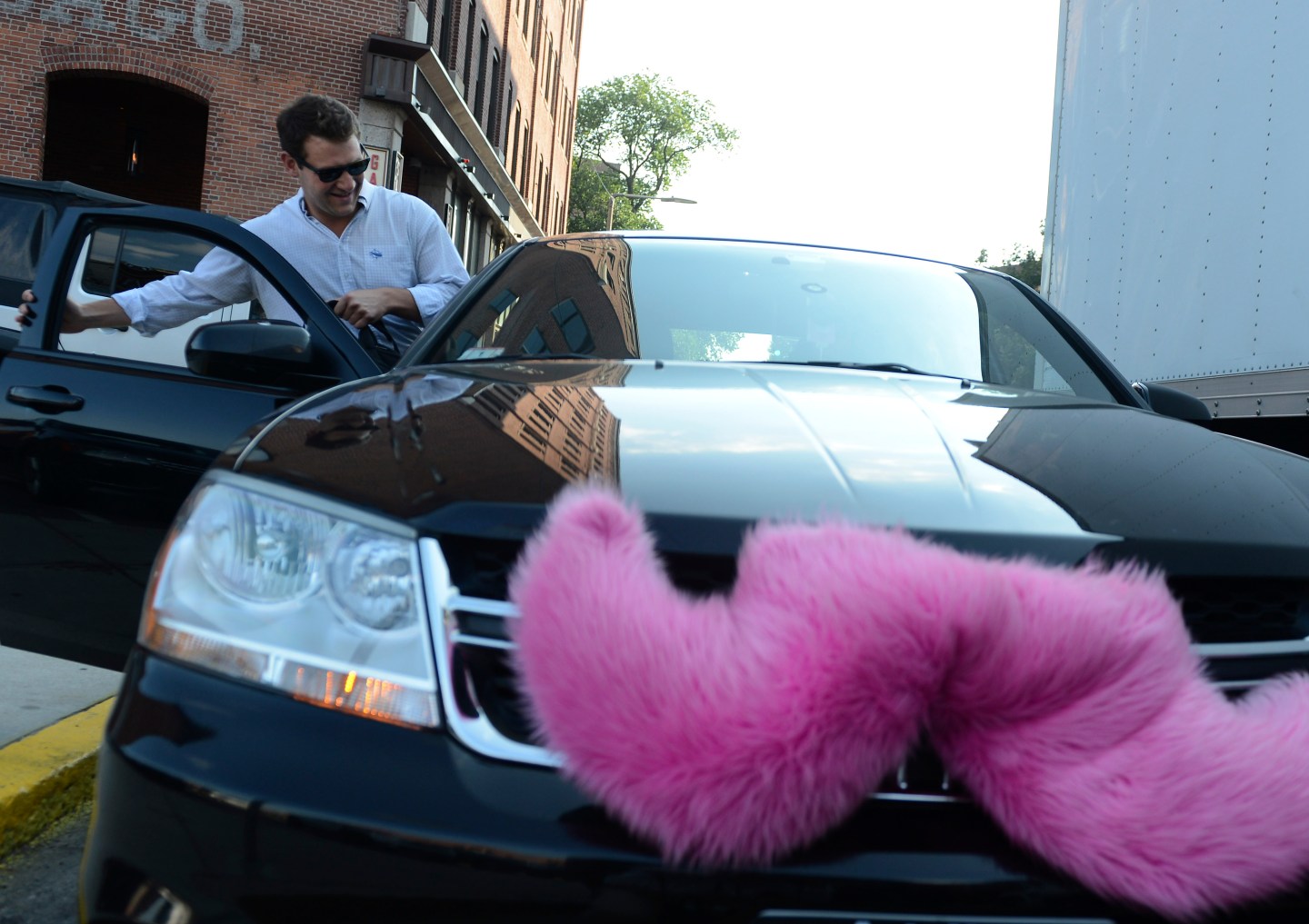 A Lyft user.