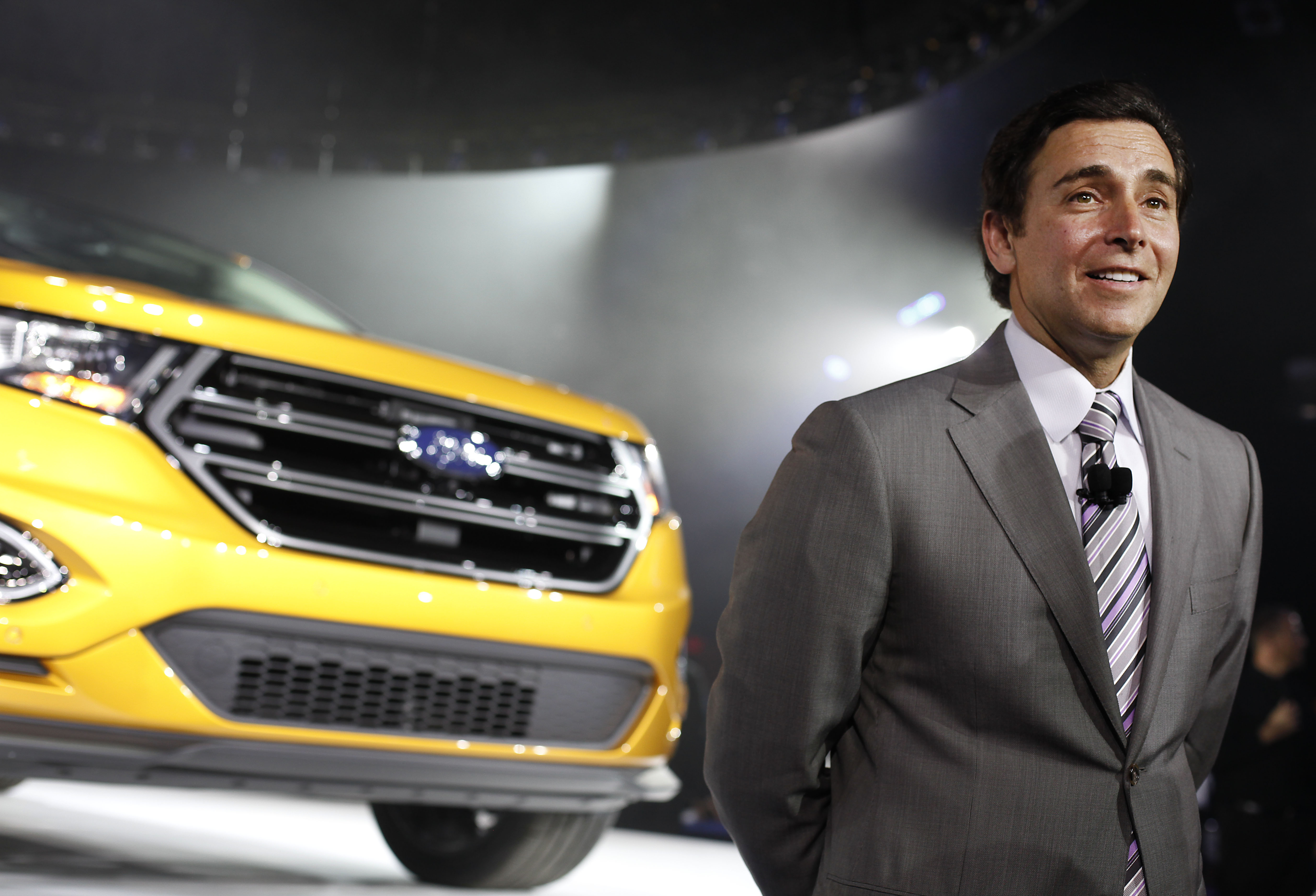 Incoming Ford CEO Mark Fields Unveils New 2015 Ford Edge