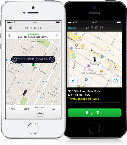 Uber iPhone duo 2014