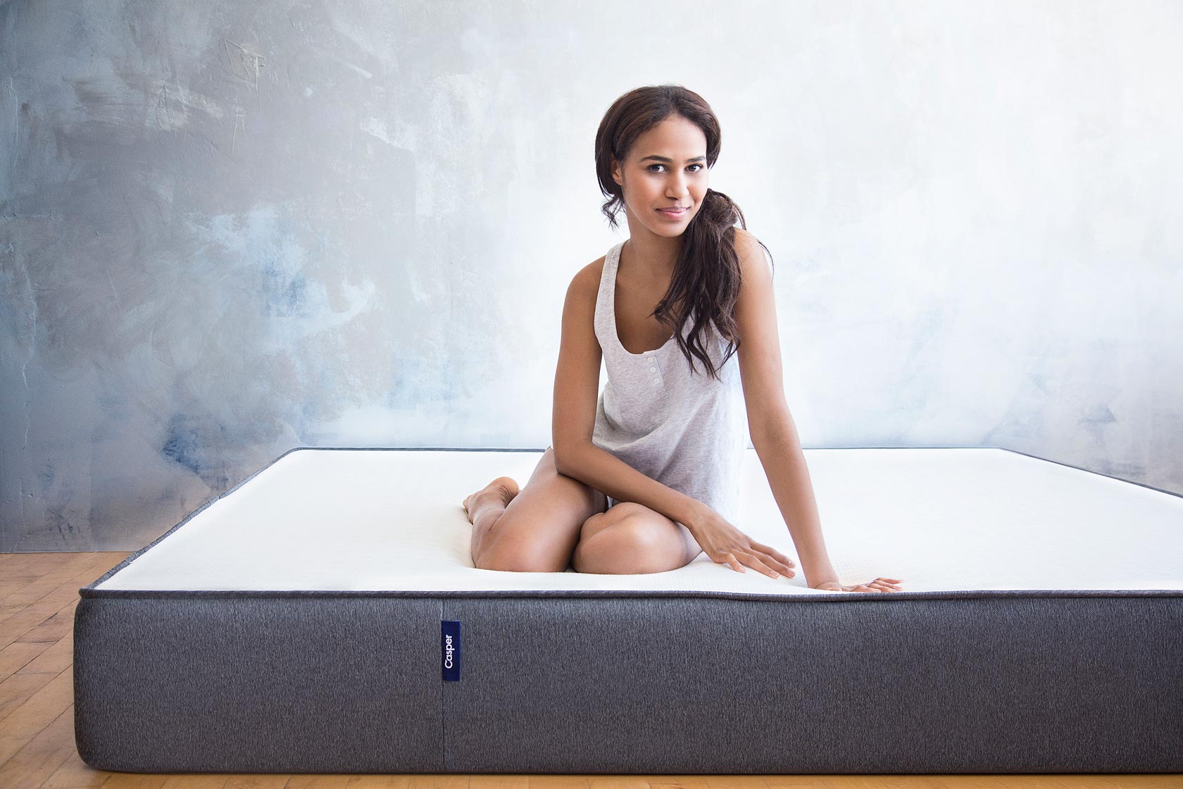 Woman on Casper mattress