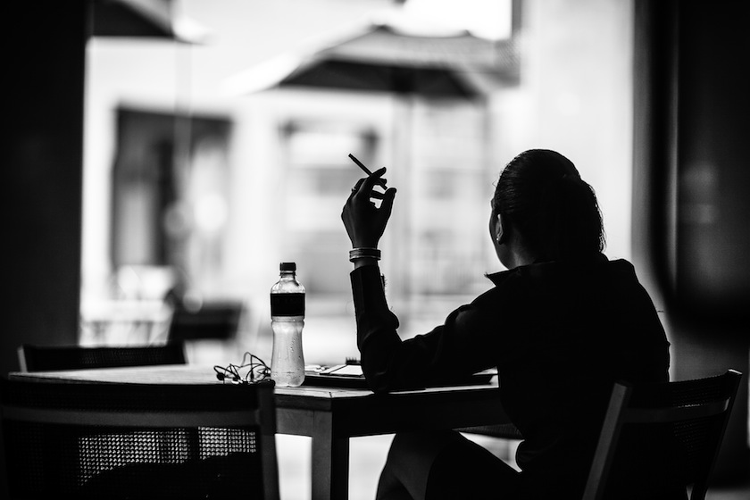 smoking woman cigarette