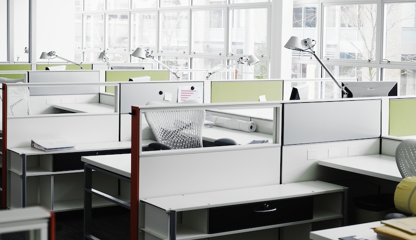 empty cubicles office