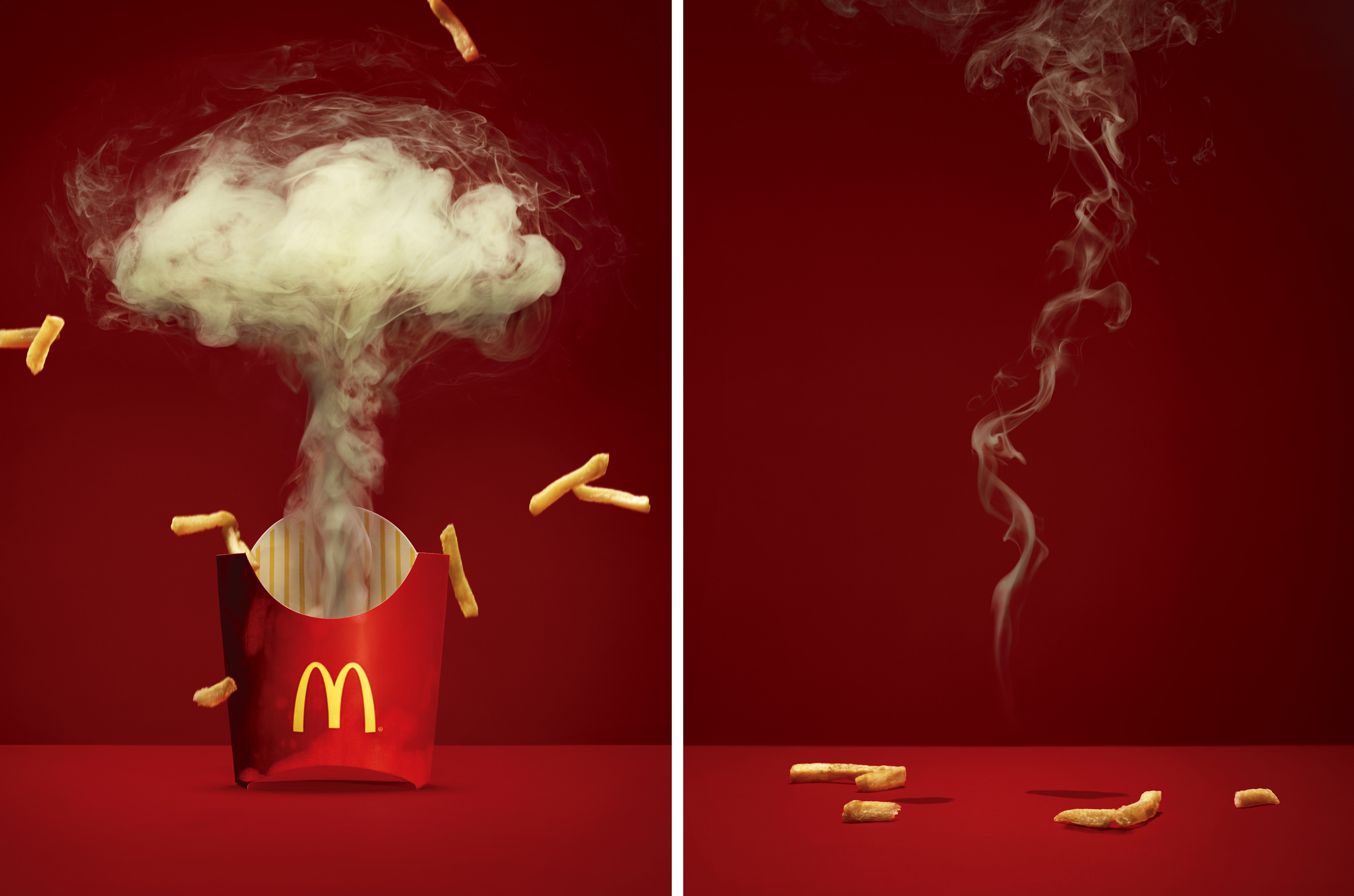 Mushroom cloud in McDonalds fries
