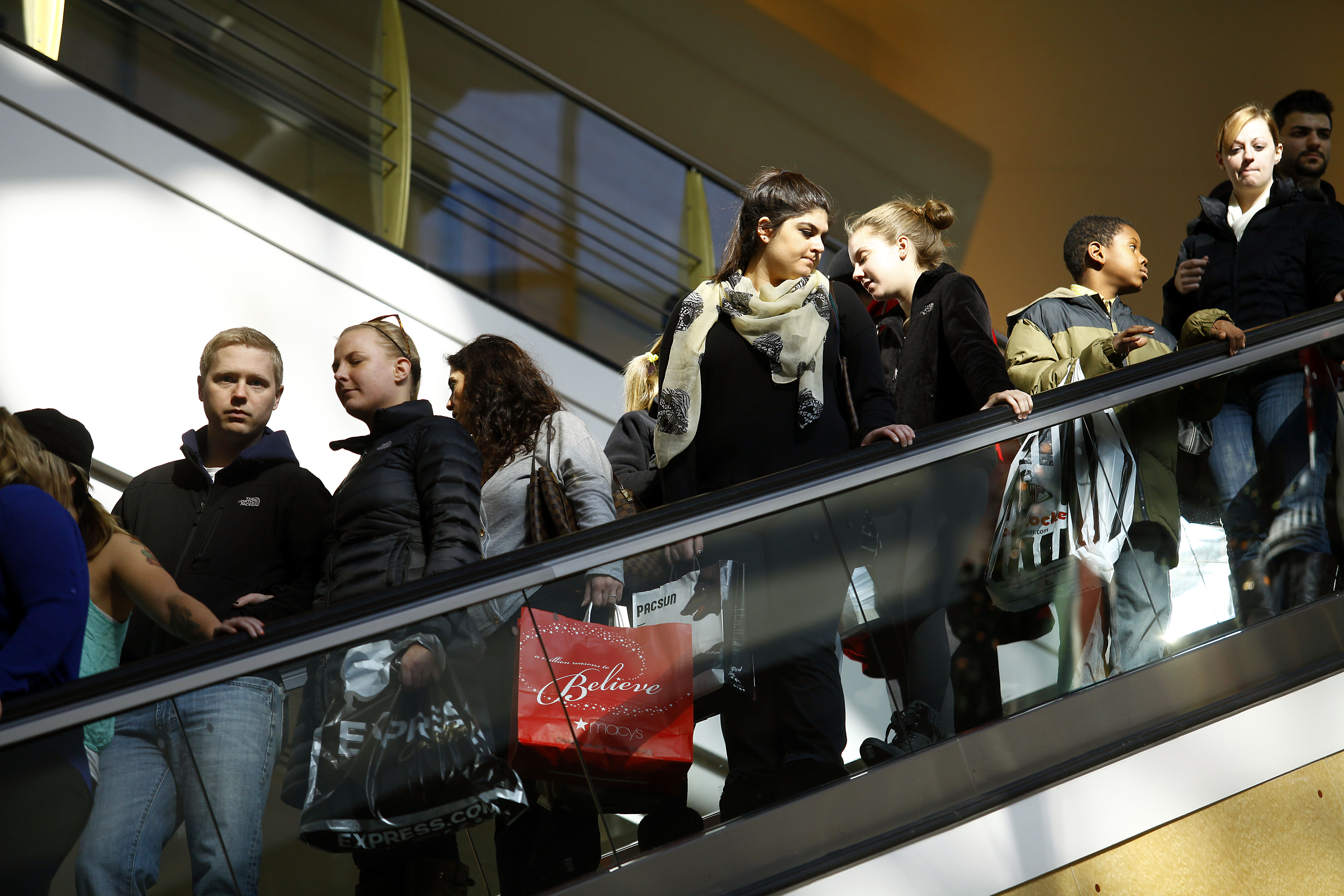 Shoppers Take Advantage Of Black Friday Deals