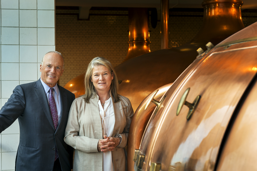 Michel de Carvalho with Charlene at Heineken headquarters in Amsterdam.