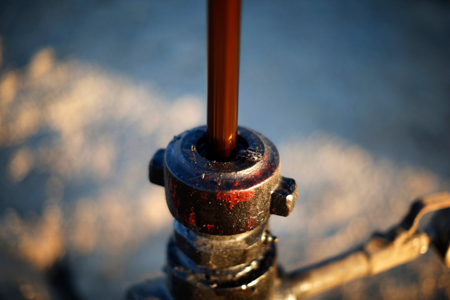 An oil pump is seen near Bakersfield