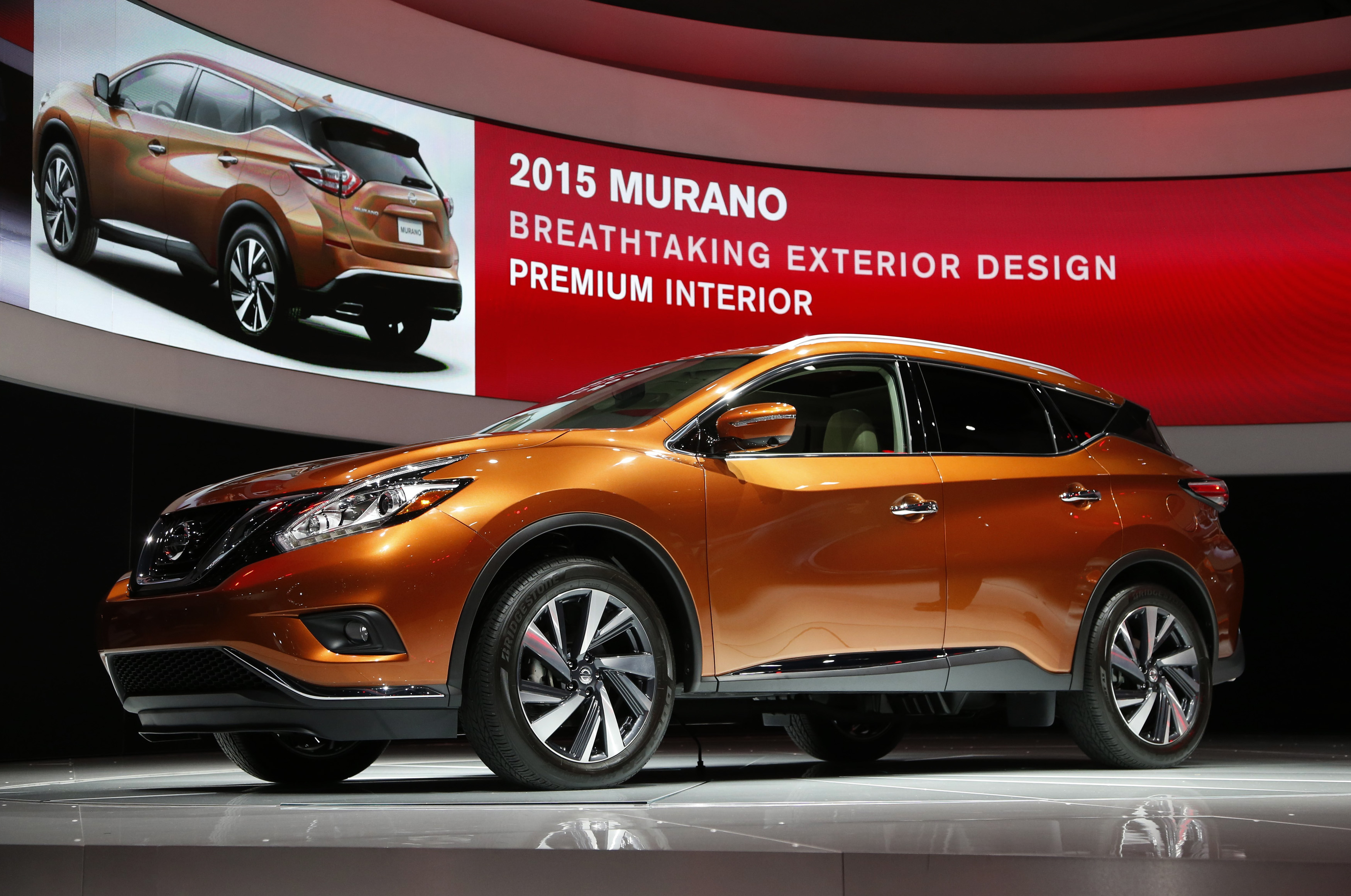 The 2015 Nissan Murano is seen in its North American debut at the Los Angeles Auto Show in Los Angeles, California