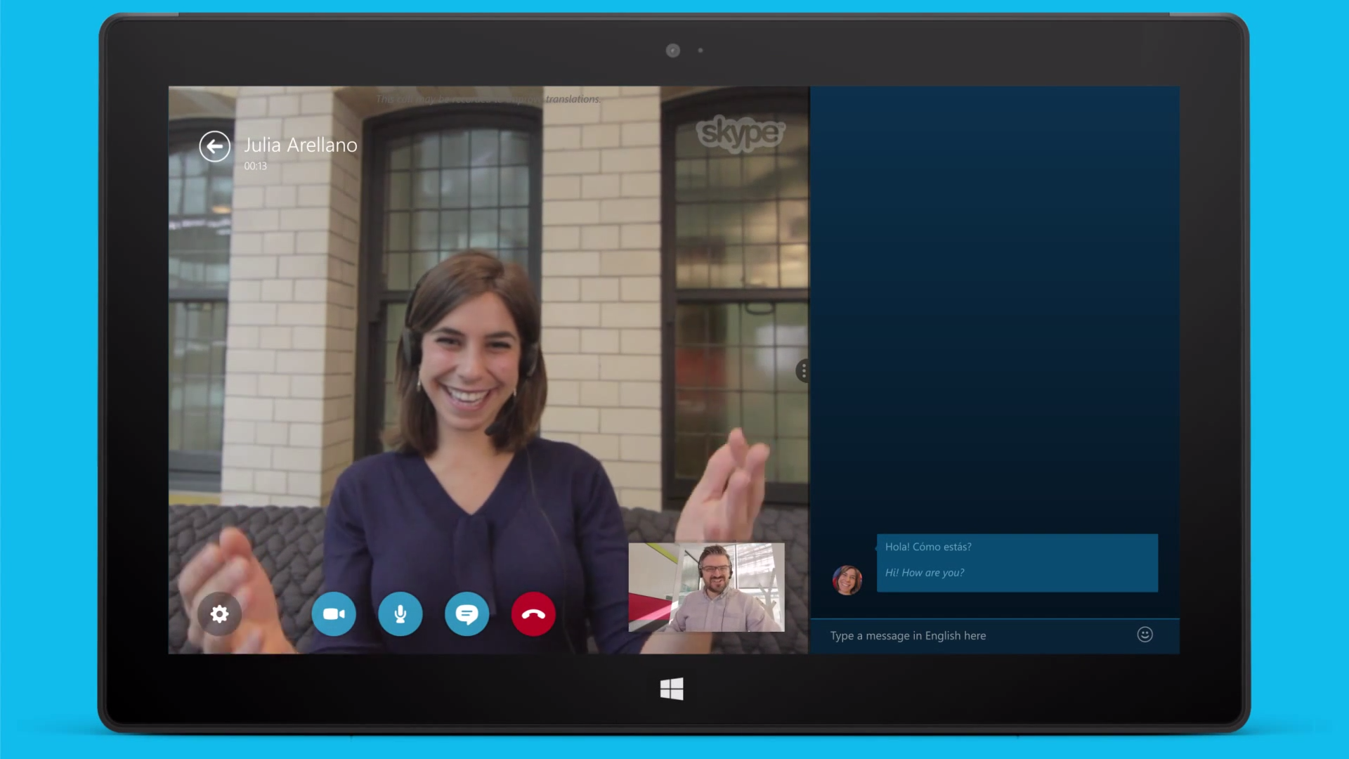 Skype Translator screenshot