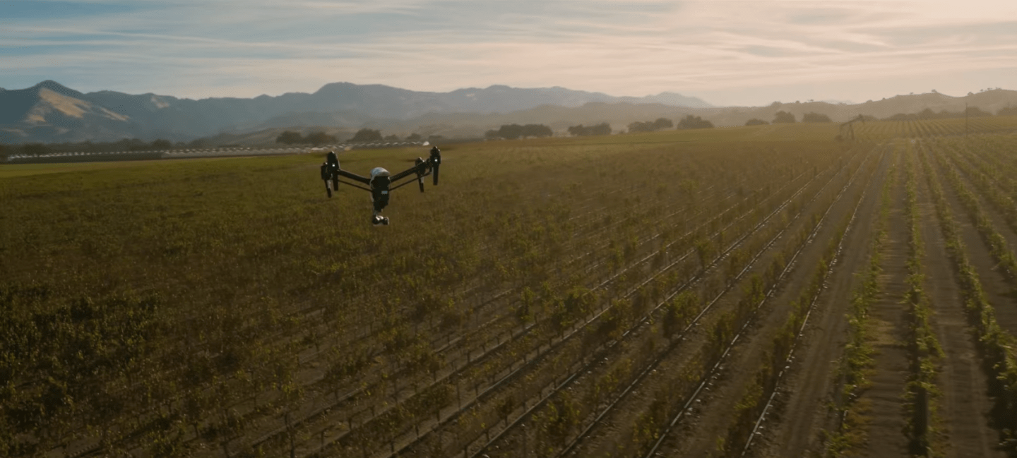 DJI Inspire 1 drone robot video screenshot