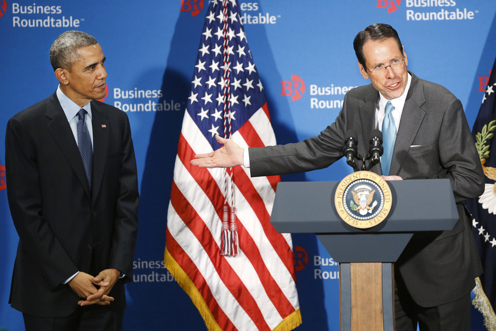 Obama, Business Roundtable, Randall Stephenson