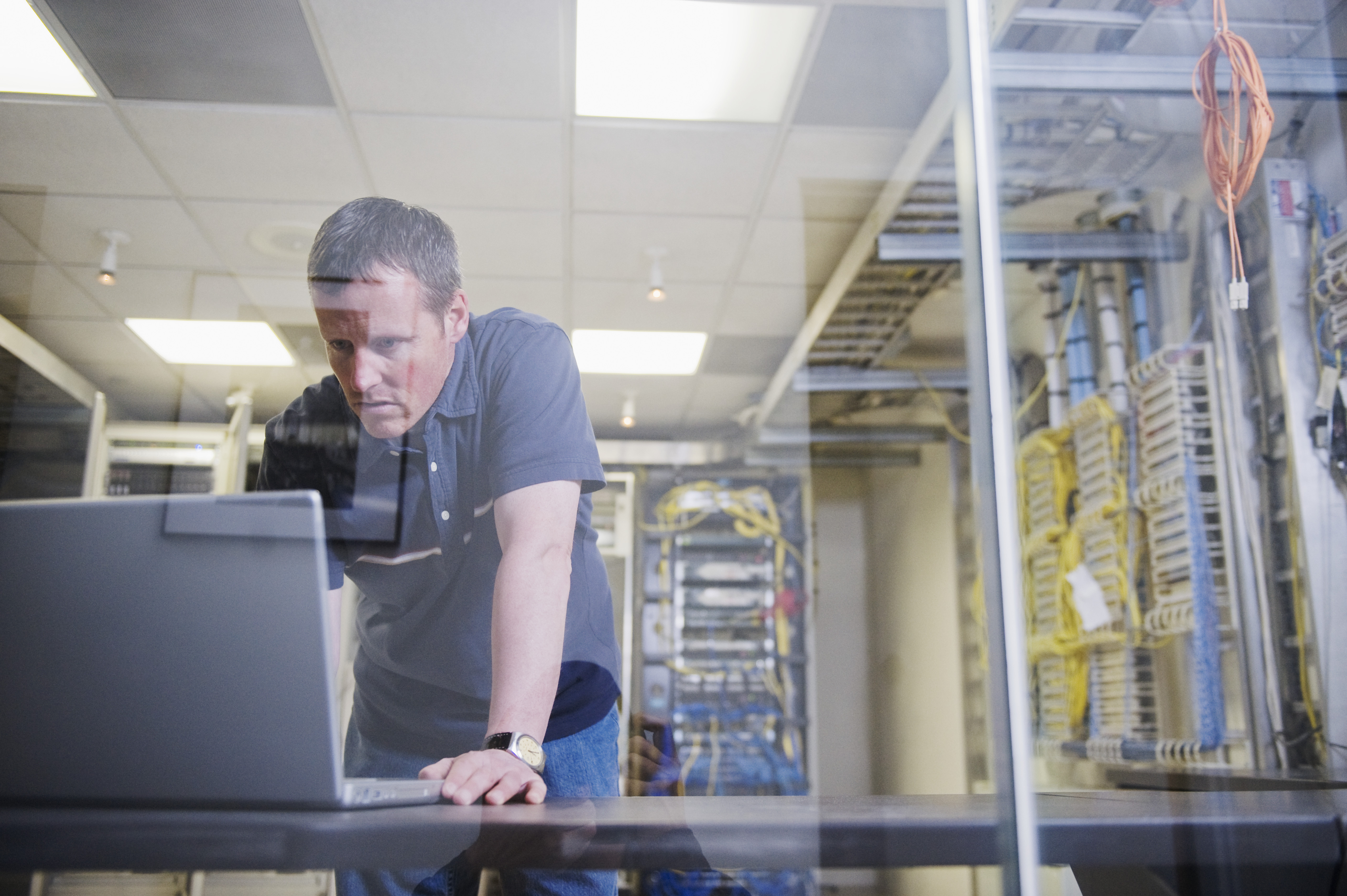 Computer Technician in Server Room