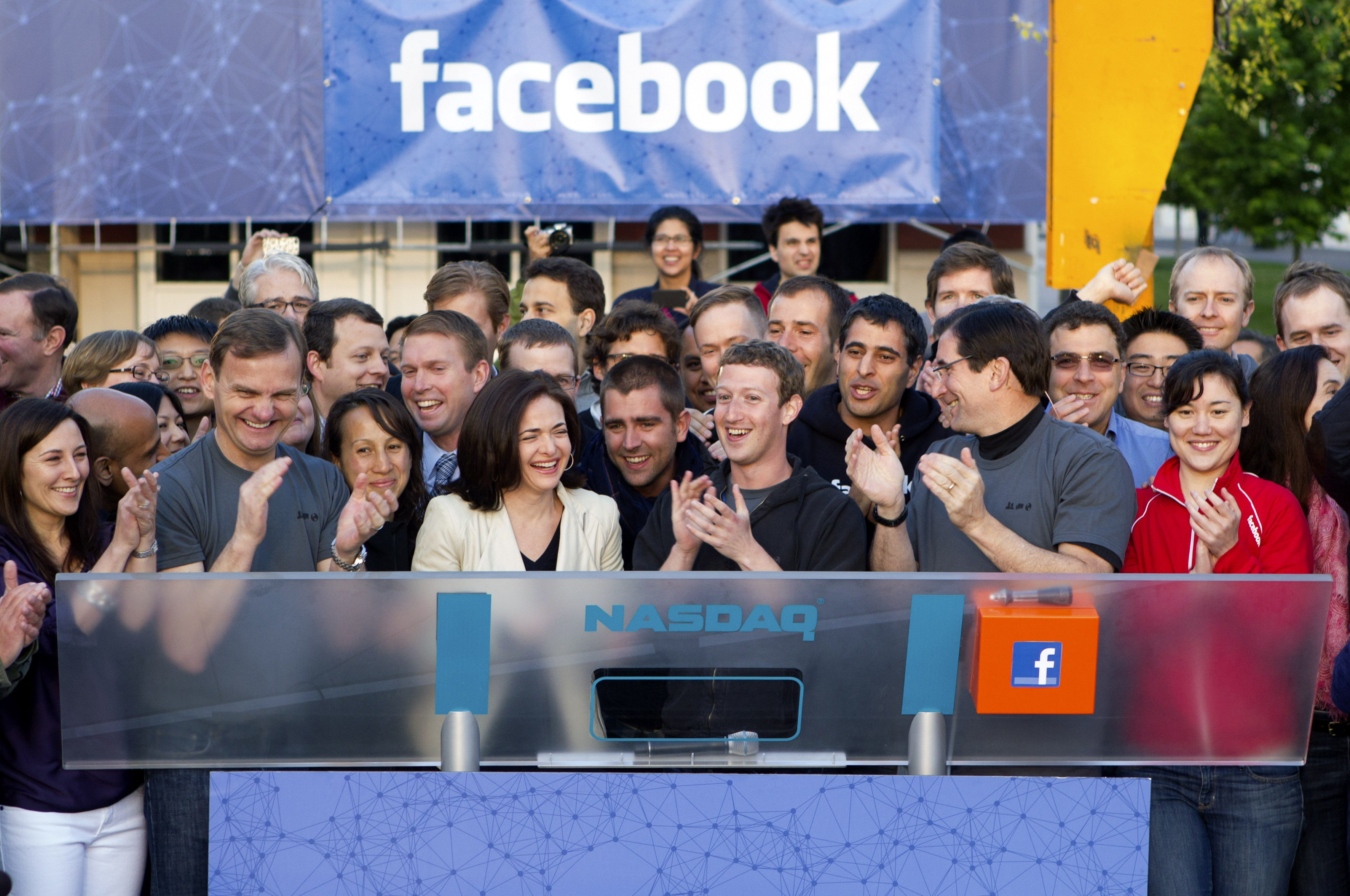 Facebook CEO Mark Zuckerberg Rings Nasdaq Opening Bell