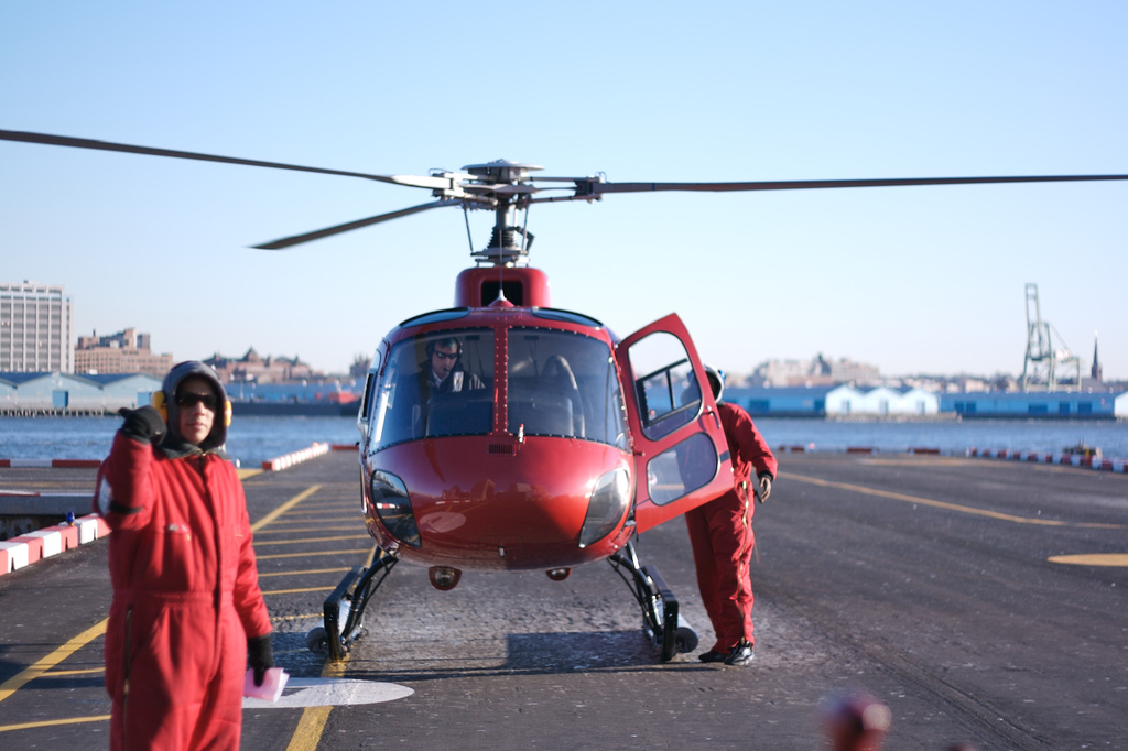 A helicopter photo by Marcin Wichary