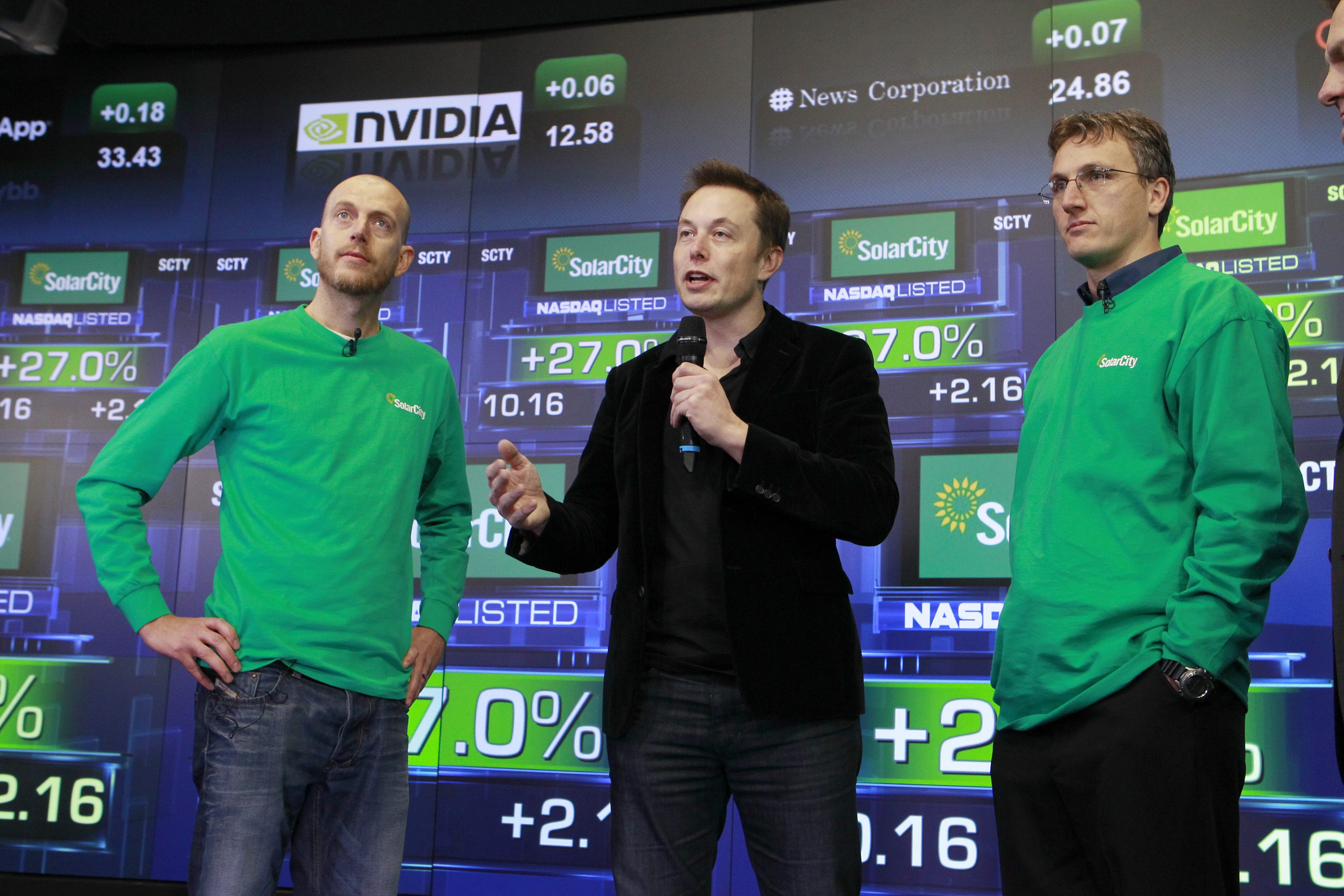 Peter Rive, Elon Musk , Lyndon Rive