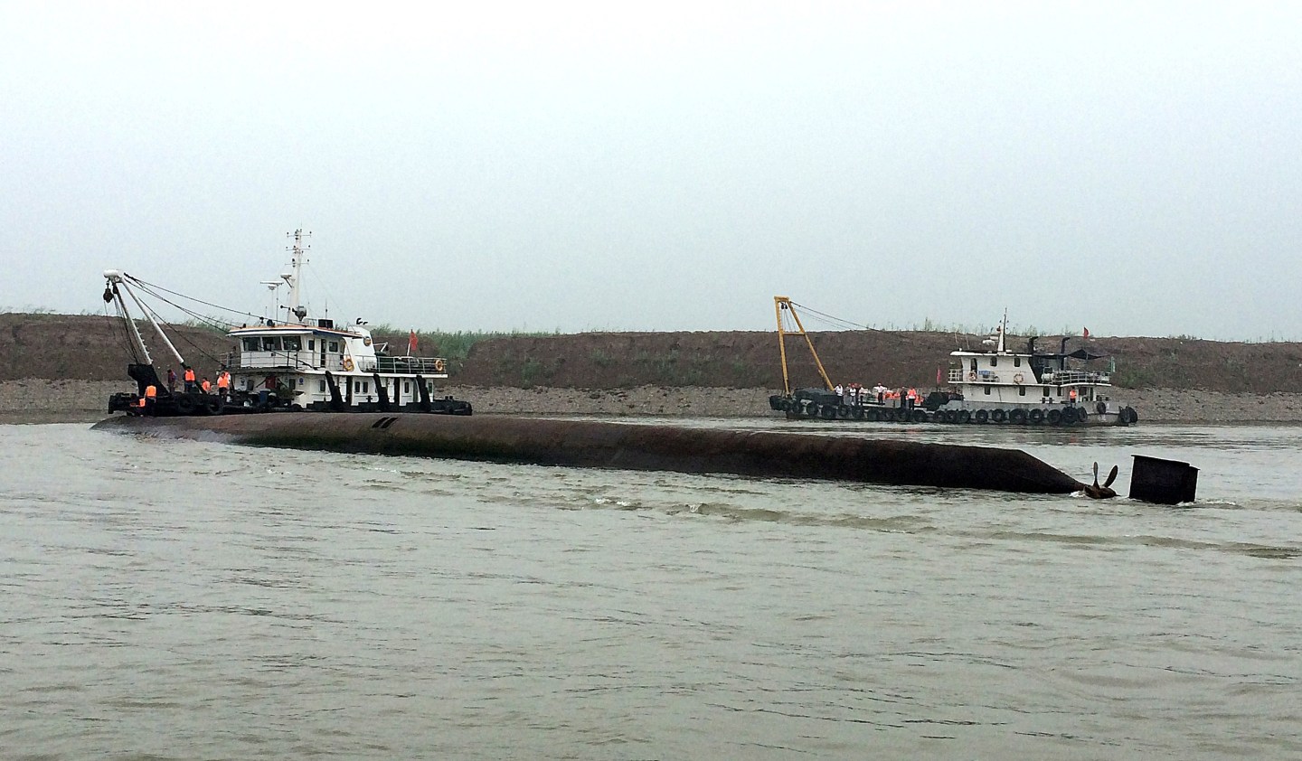 CHINA-YANGTZE-ACCIDENT-SHIP