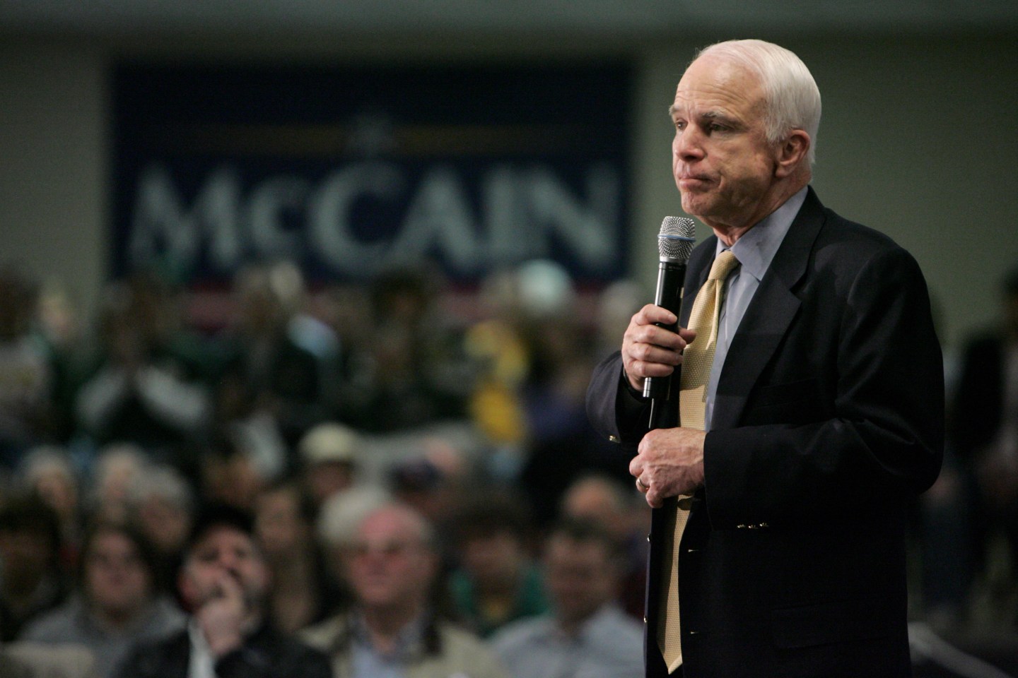 McCain Campaigns In Texas A Day Ahead Of Primary