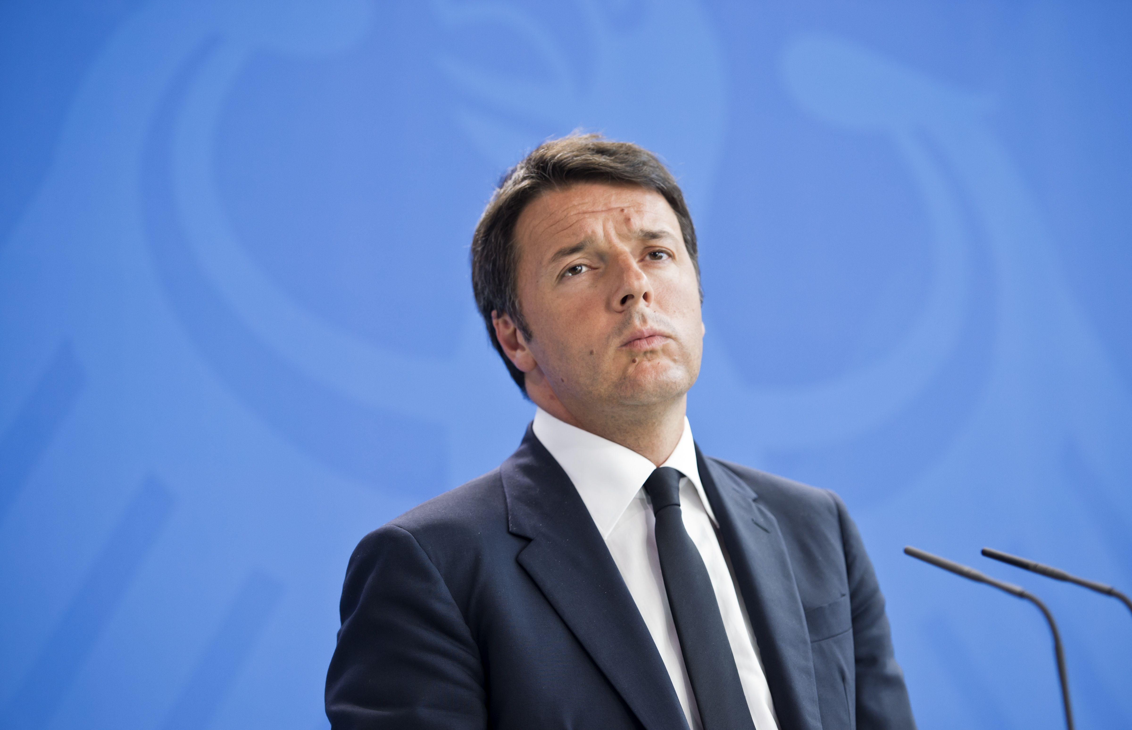 Matteo Renzi Visits Berlin