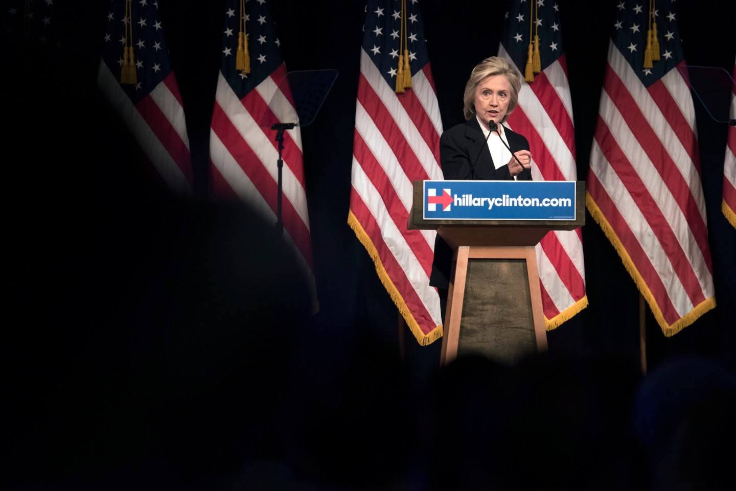 Democratic Presidential Candidate Hillary Clinton Outlines EconomicPlan At The New School
