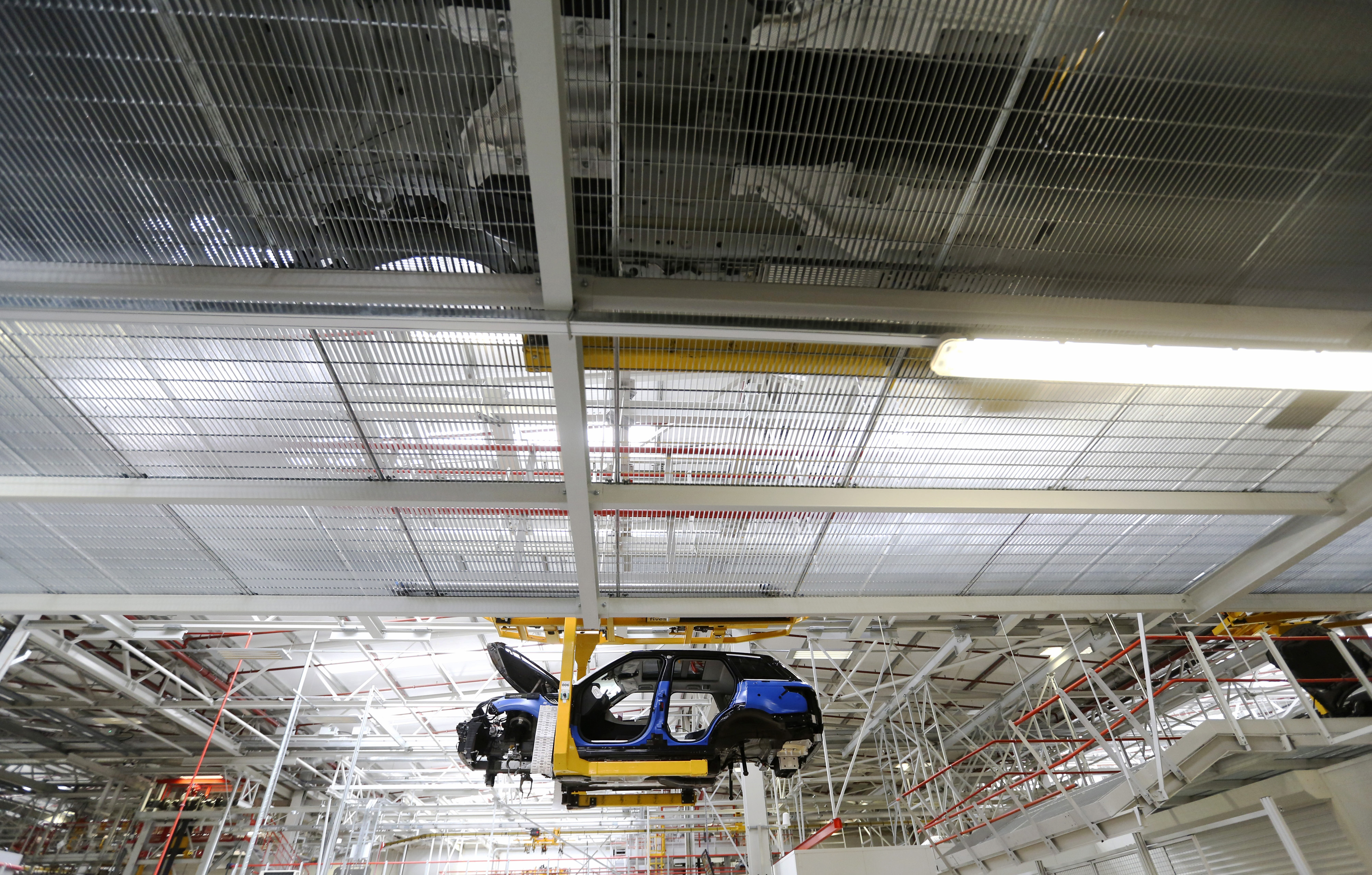 U.K. Range Rover Production Line At Jaguar Land Rover Plant
