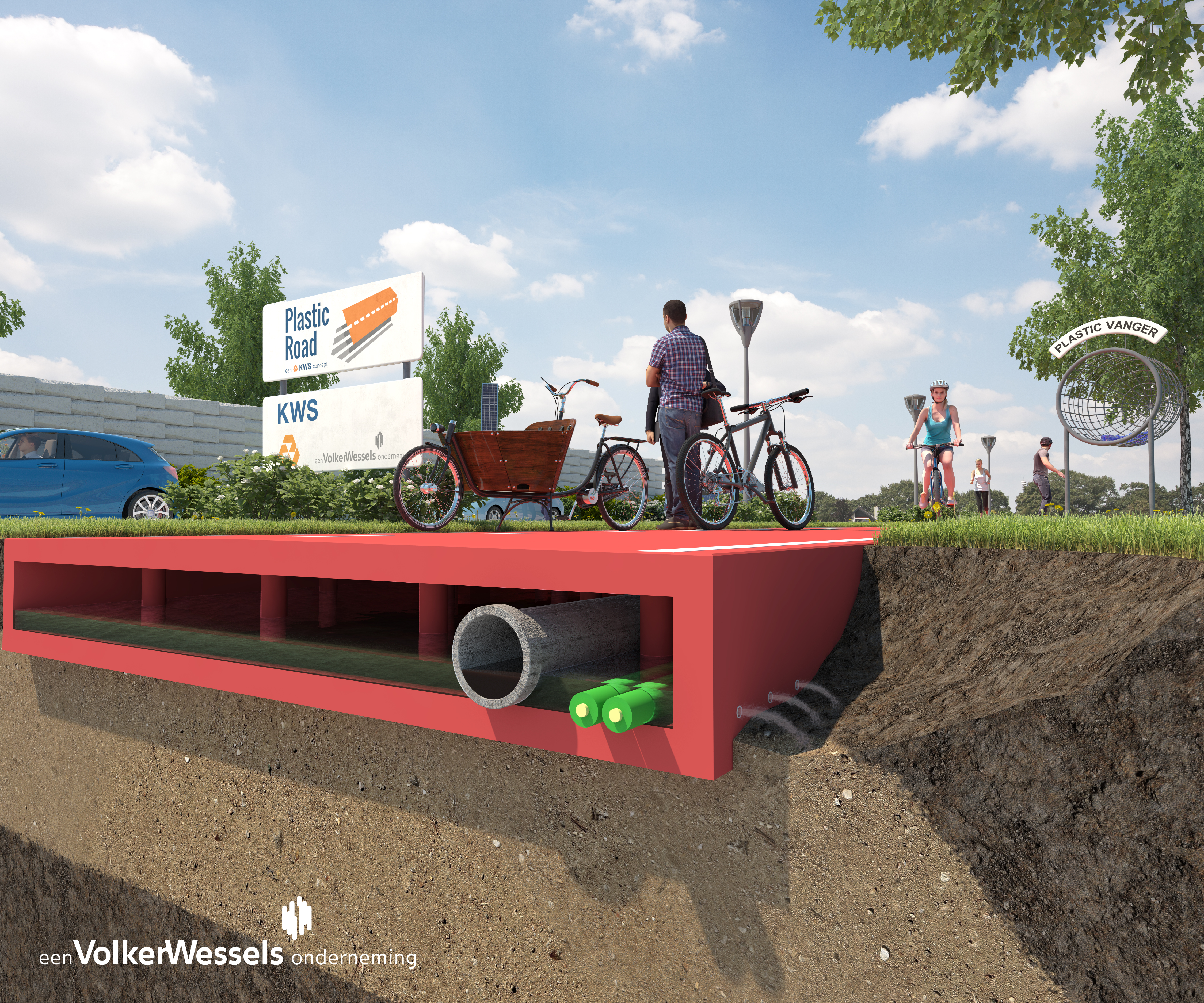 what a plastic road looks like