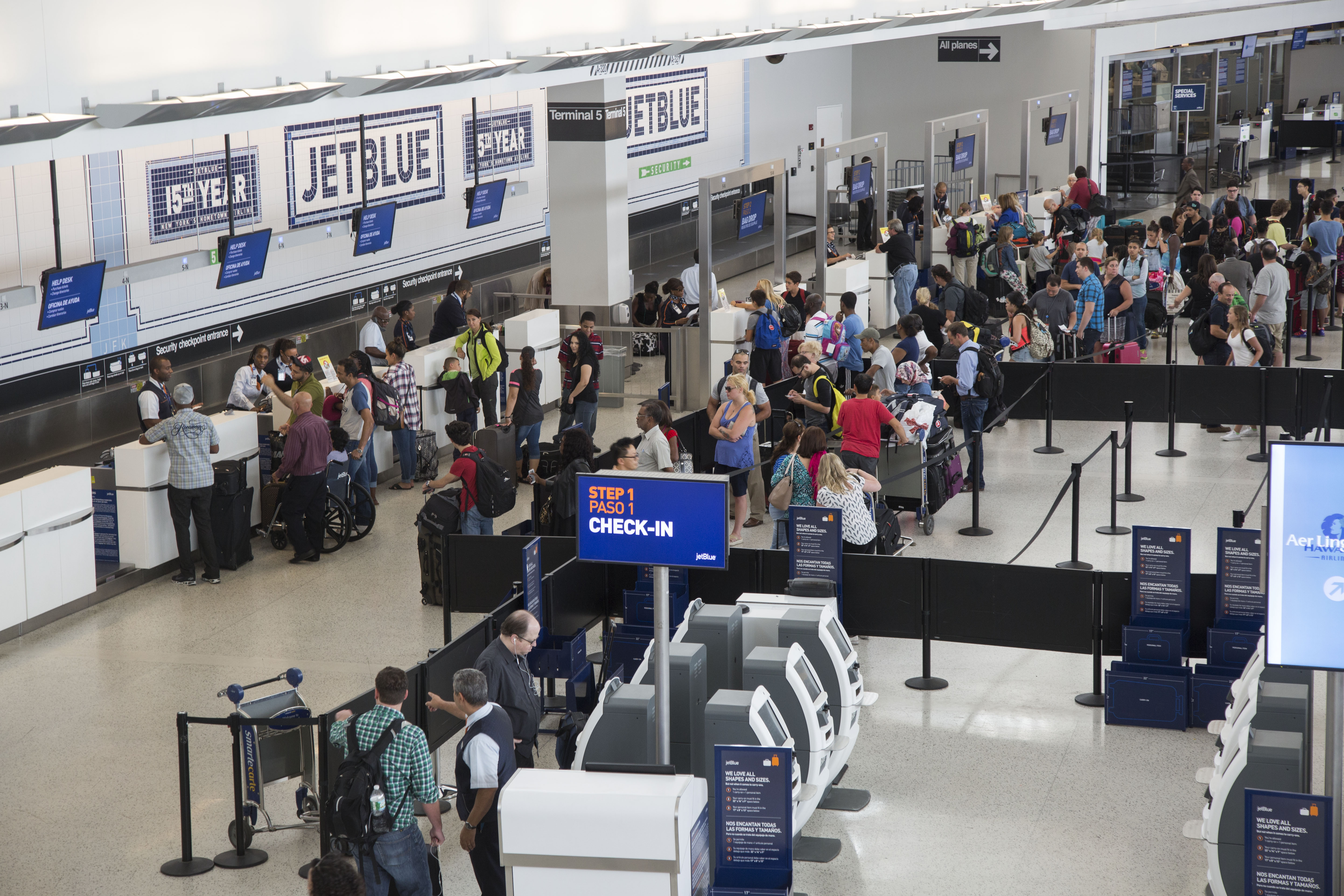 Inside JFK's JetBlue Airways Corp. Terminal