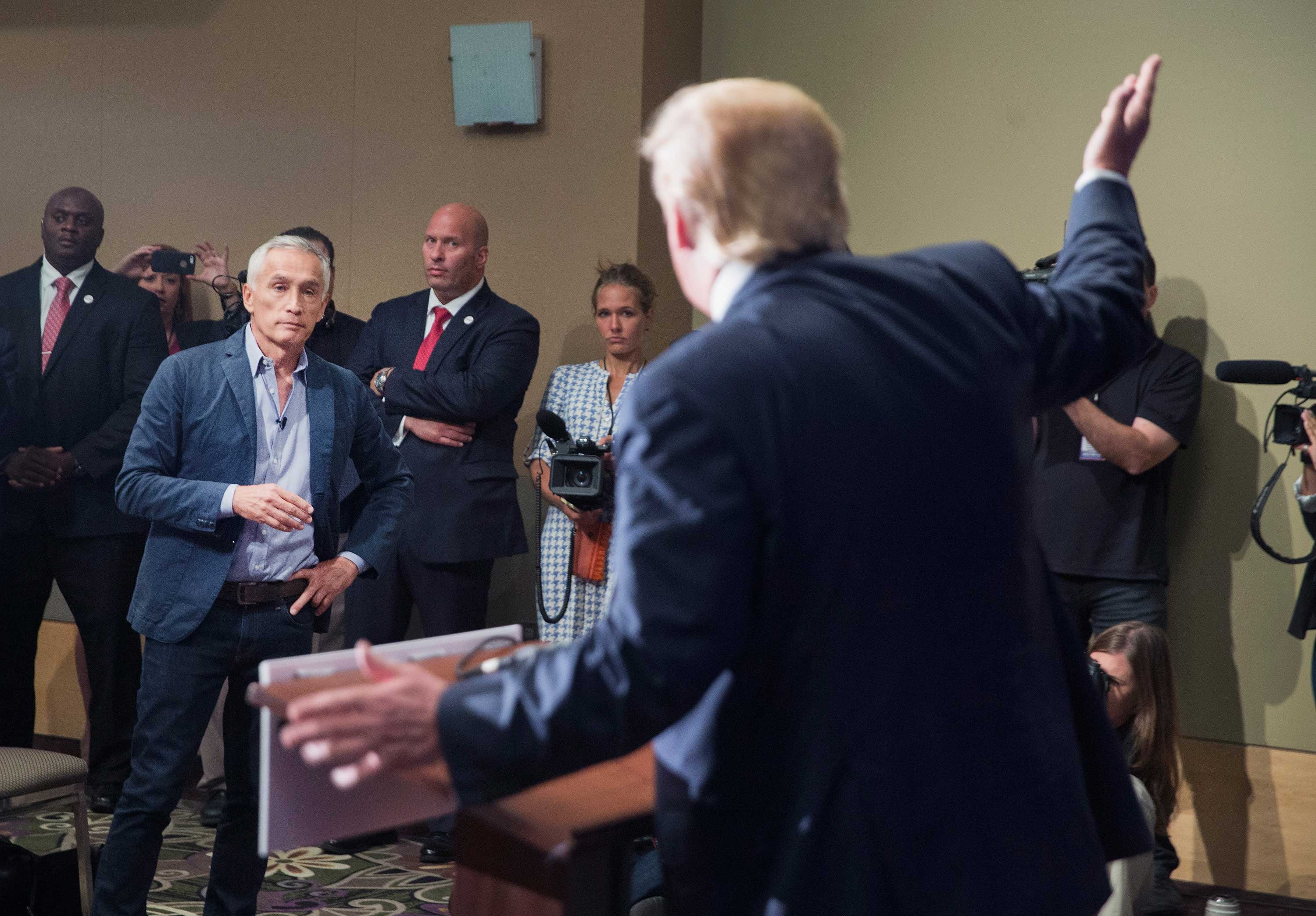 GOP Presidential Candidate Donald Trump Campaigns In Iowa