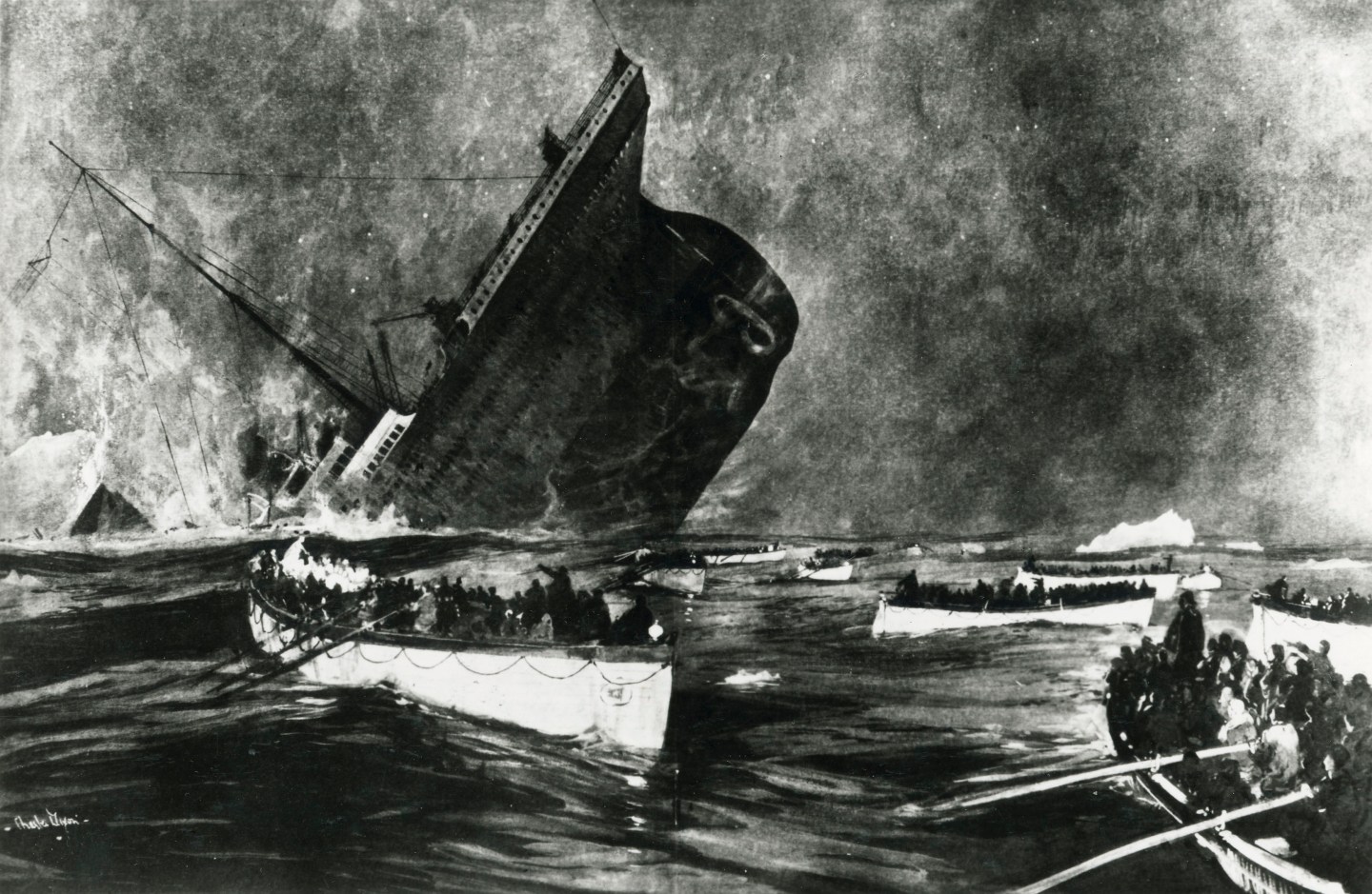 Sinking of the ?Titanic?, 14 April 1912.