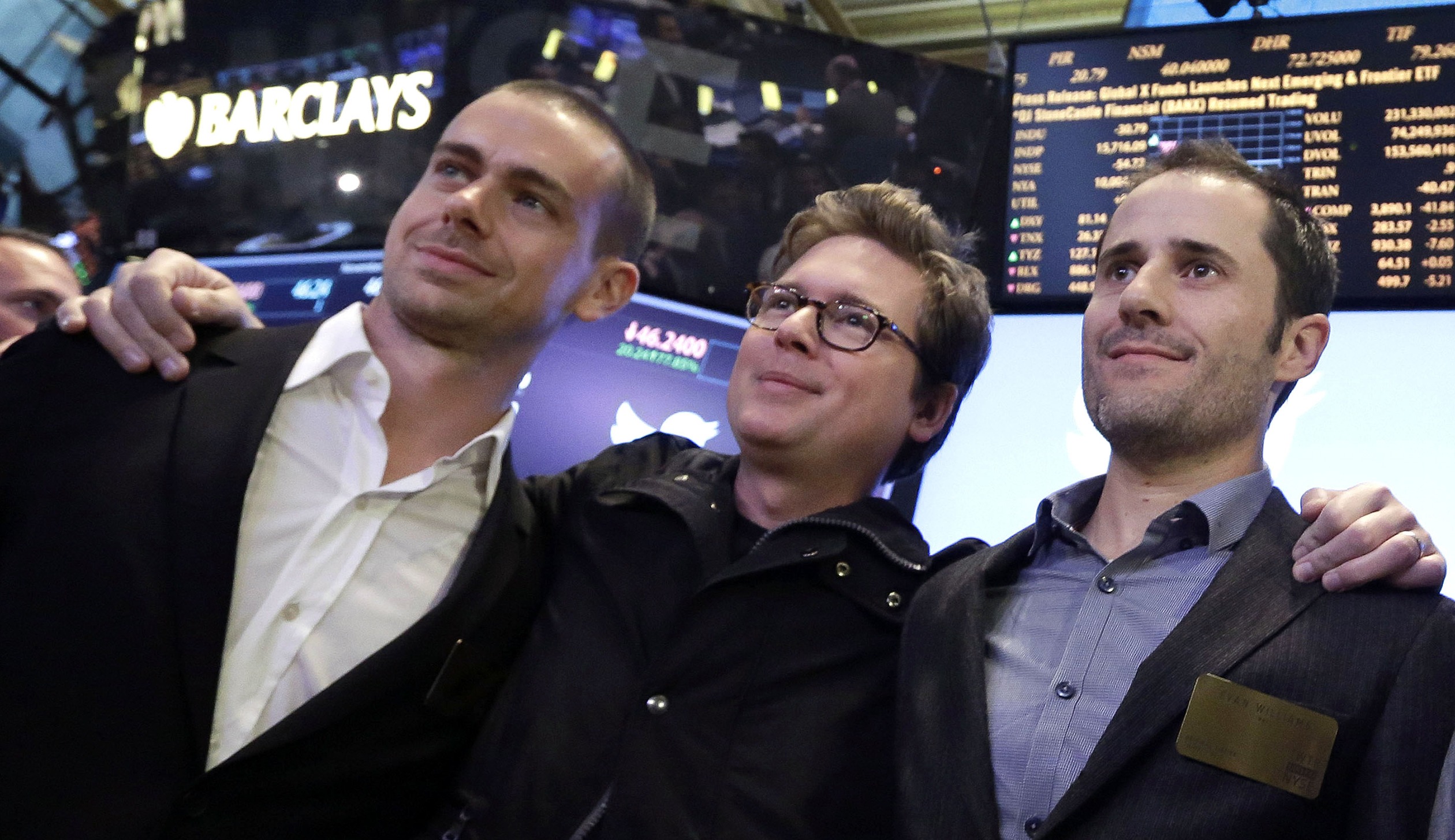 Dick Costolo, Jack Dorsey, Evan Williams, Biz Stone