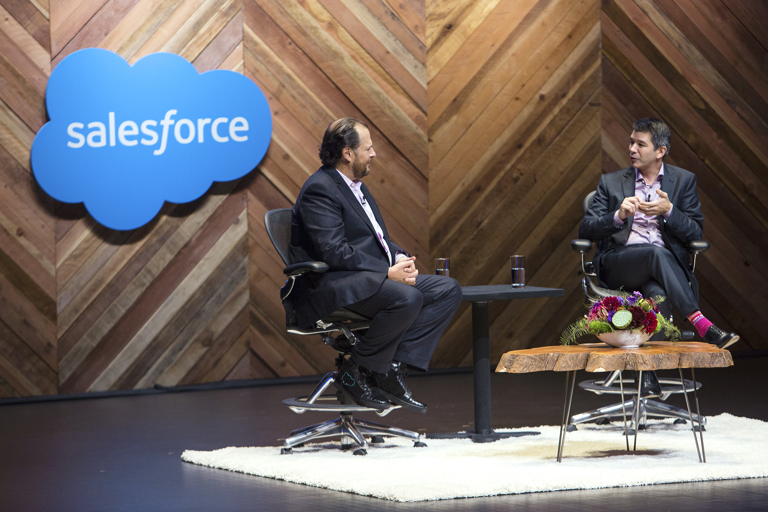 Dreamforce 2015, Travis Kalanick, Marc Benioff