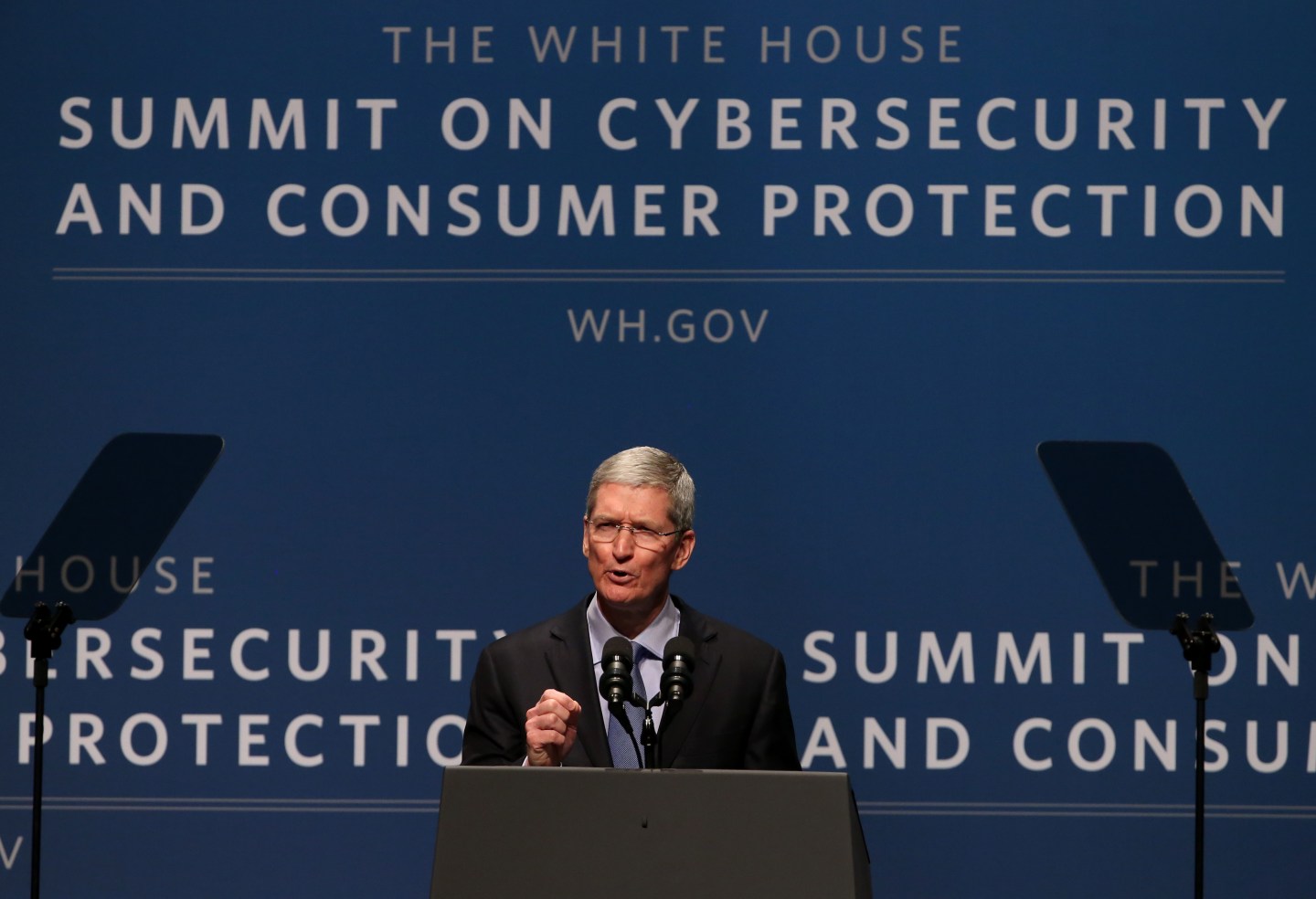 President Obama Speaks At Summit On Cybersecurity And Consumer Protection At Stanford University