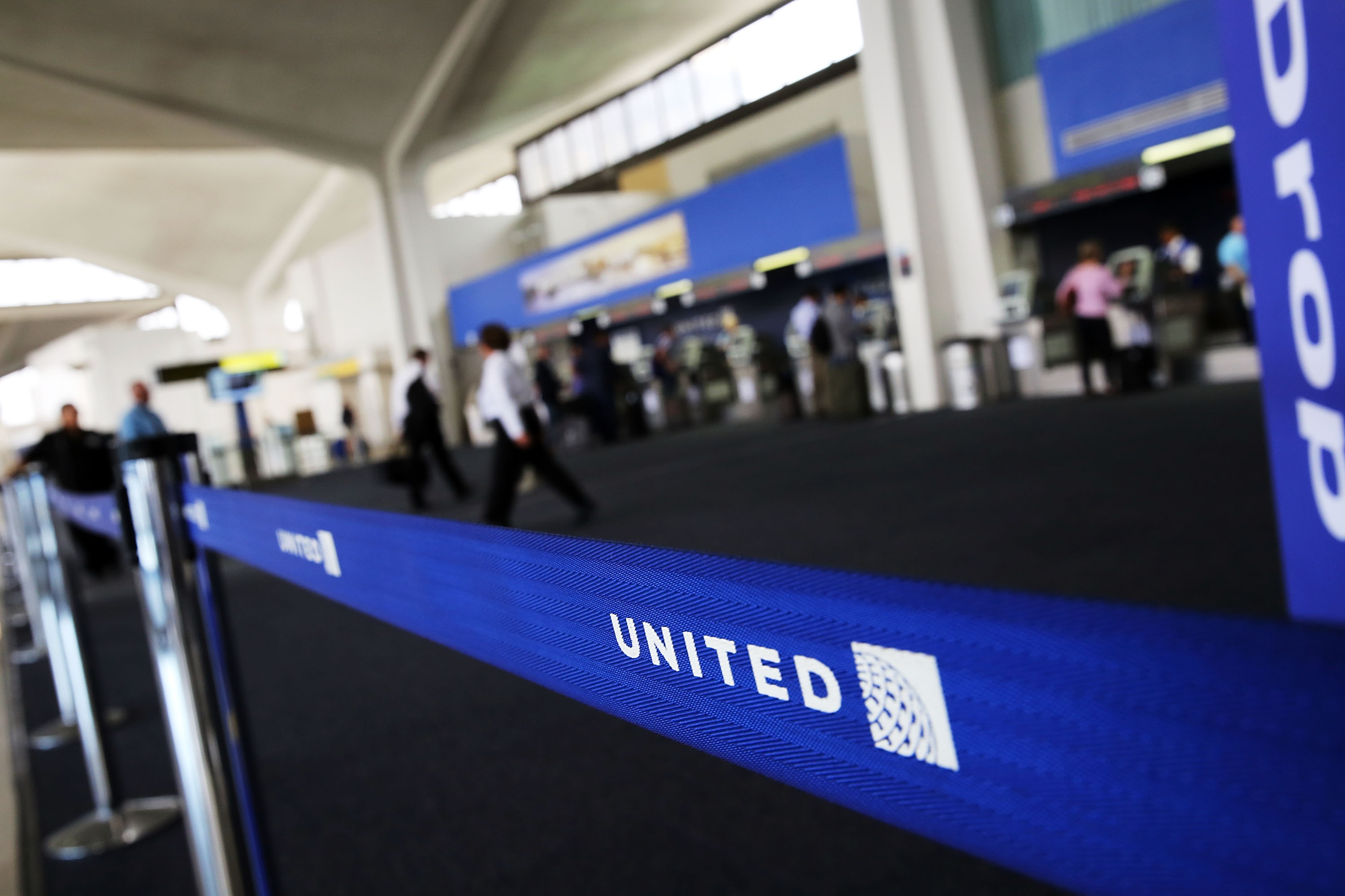 The United Airlines terminal at Newark Liberty Airport in Newark, New Jersey.