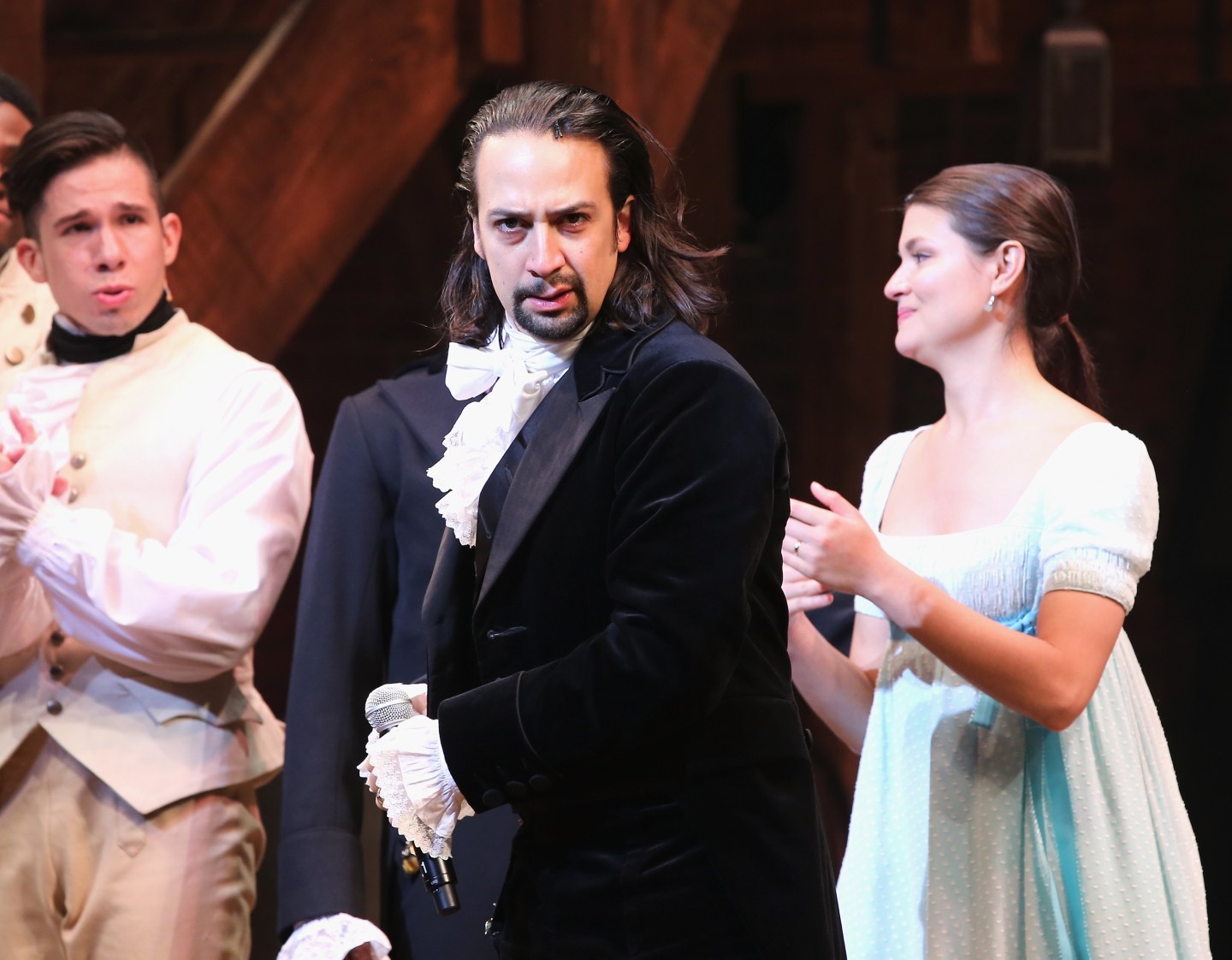 "Hamilton" Broadway Opening Night - Arrivals And Curtain Call