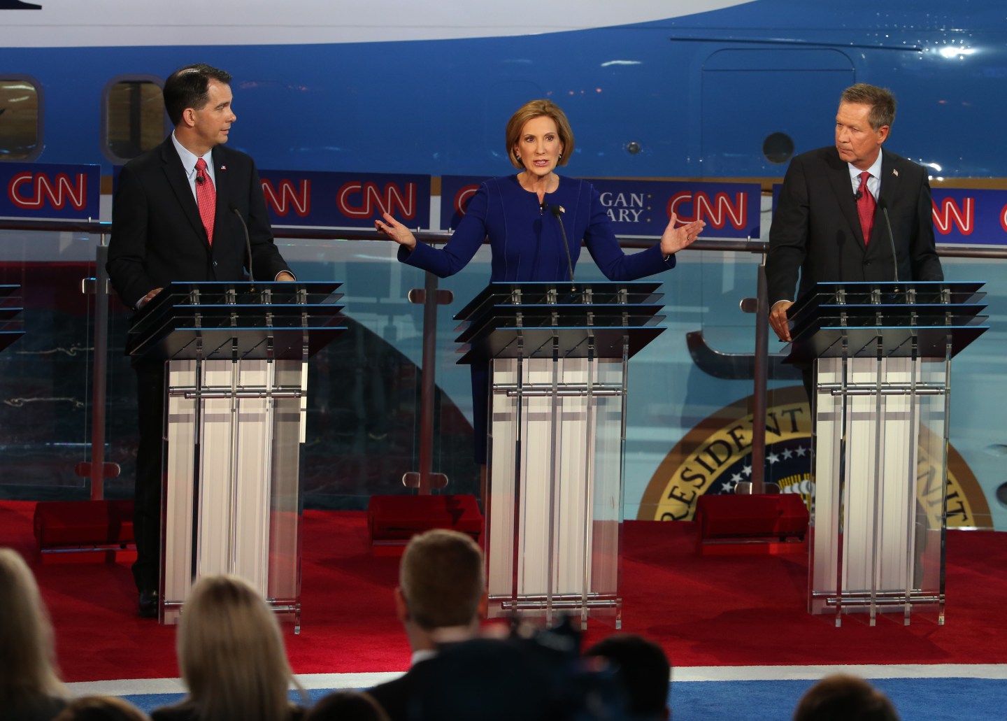 Republican Candidates Take Part In Debates At Reagan Library In Simi Valley