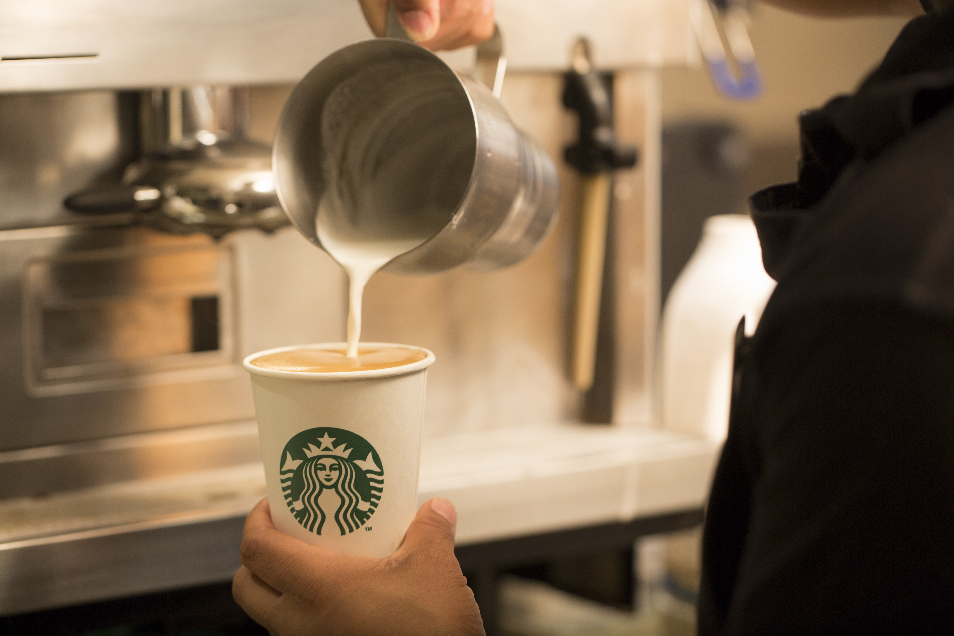 Operations Inside A Starbucks Corp. Coffee Shop