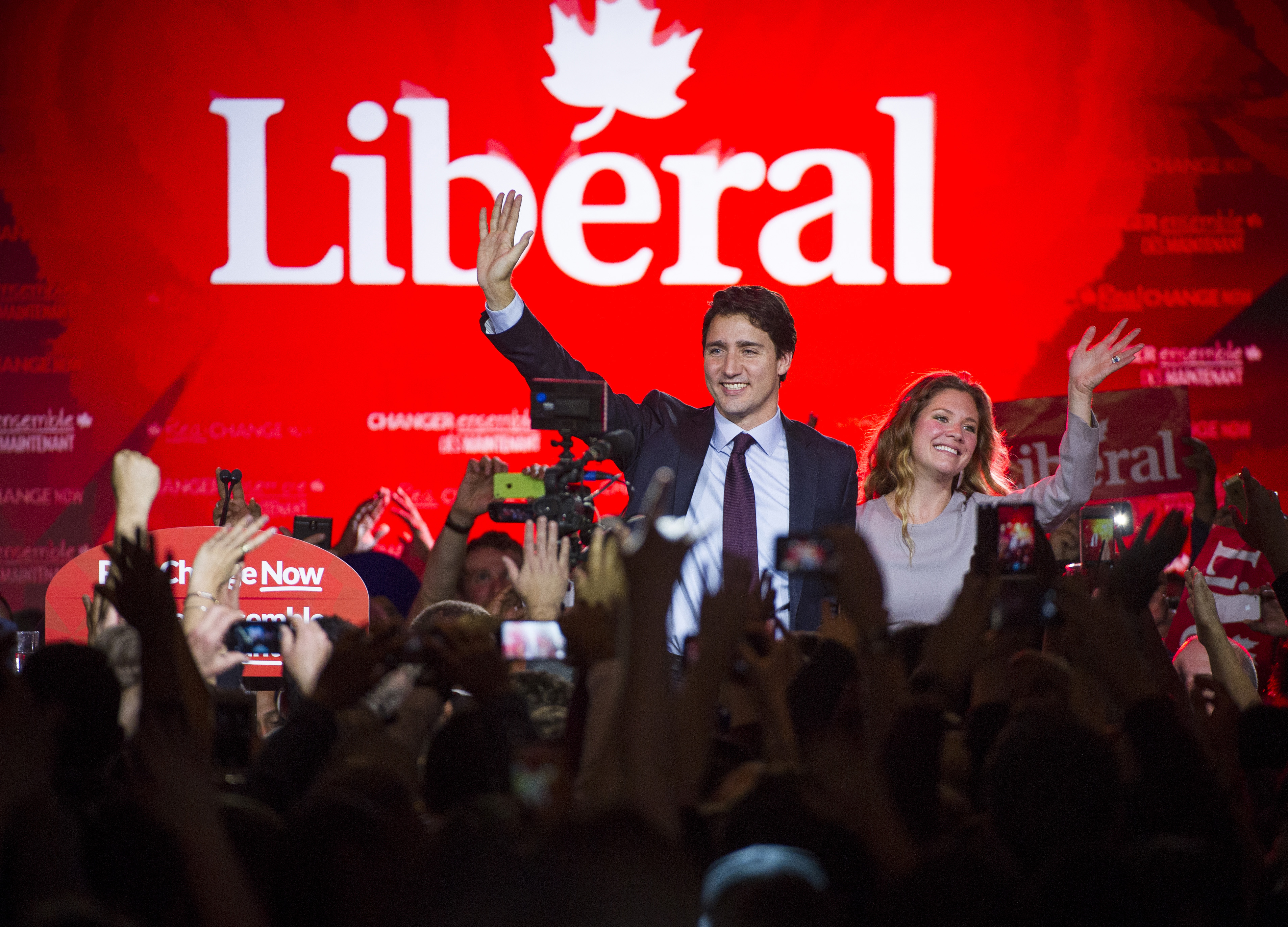 Inside The Liberal Party of Canada Leader Justin Trudeau Camp On Election Night