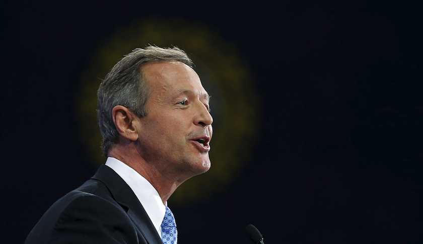 Democratic presidential candidate Martin O'Malley