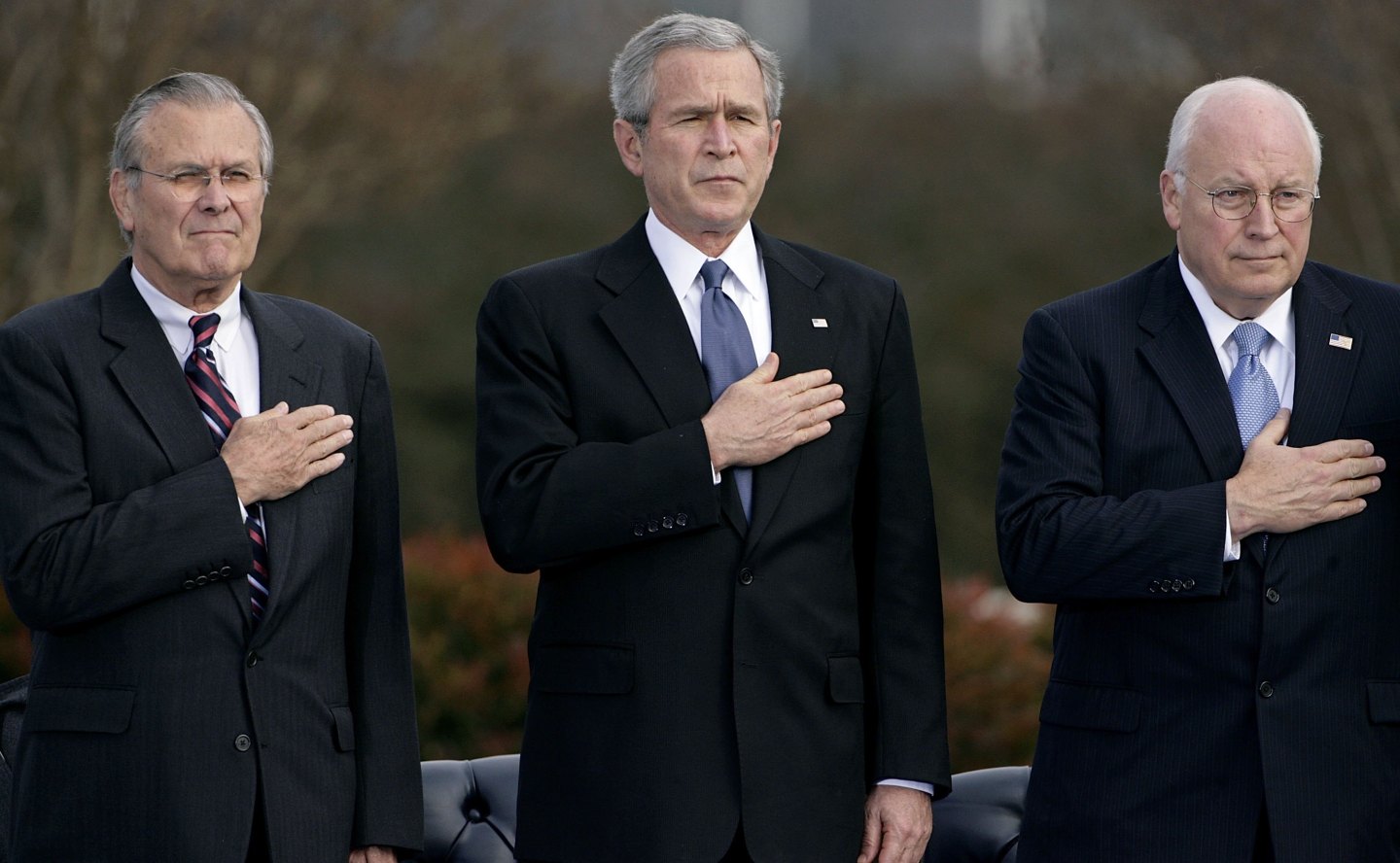 Pentagon Holds Departure Ceremony For Rumsfeld