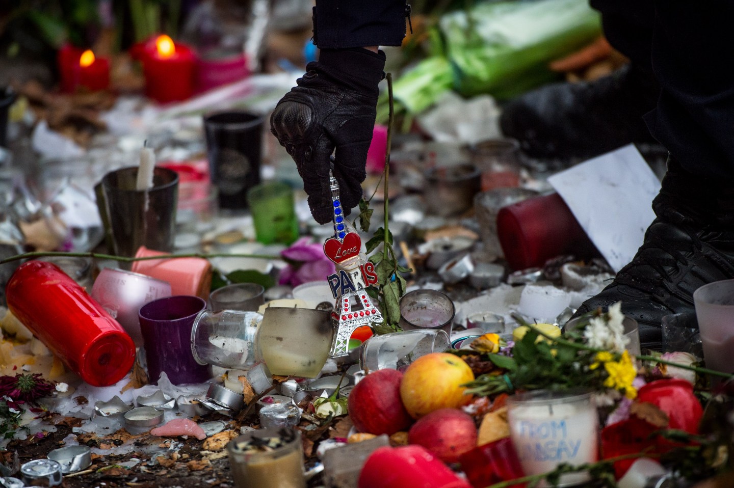 <> on November 16, 2015 in Paris, France.