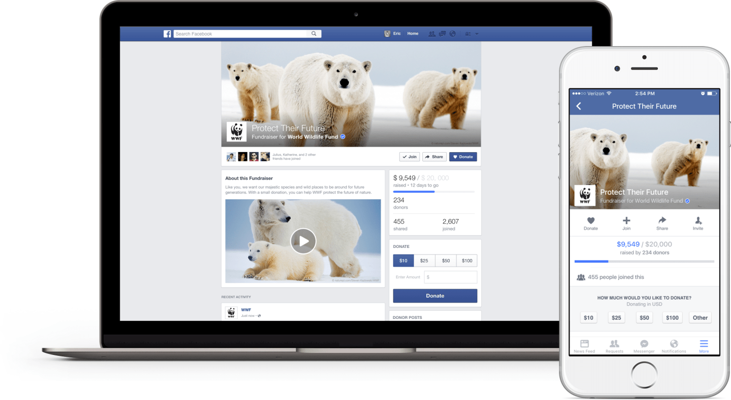 With New ‘Donate’ Button, Facebook Vies to Become Hub for Charitable Giving