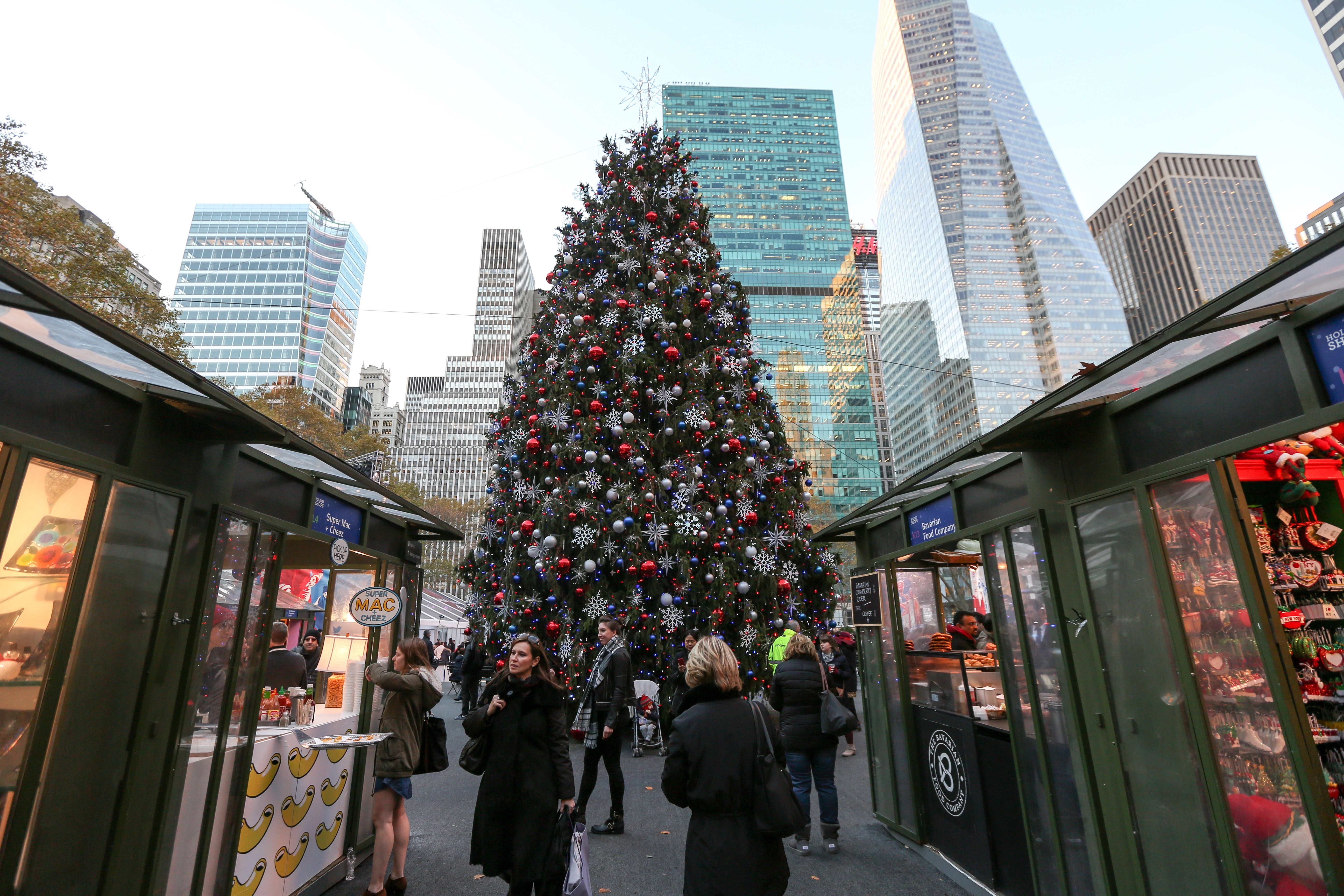 Christmas decorations in New York