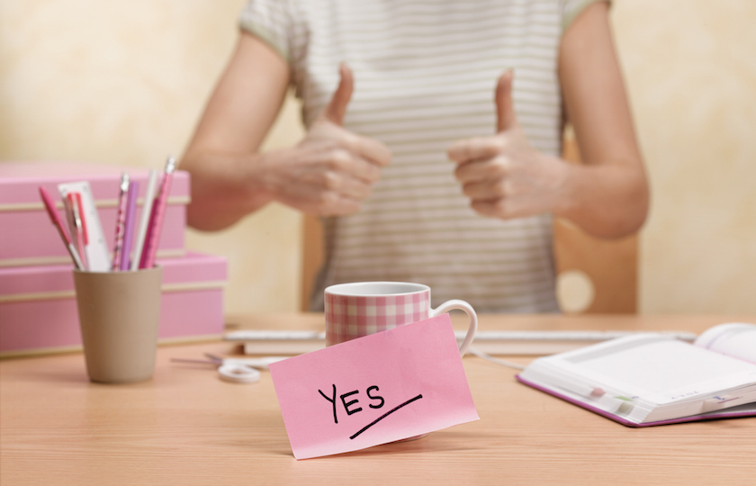 saying yes